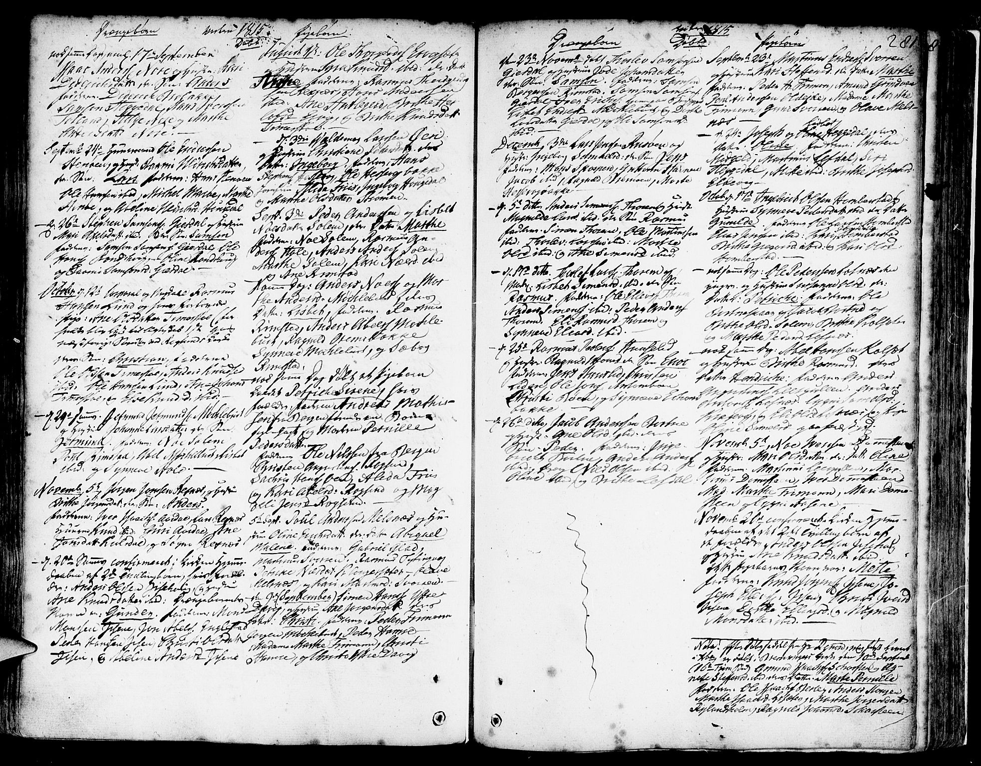 Davik sokneprestembete, SAB/A-79701/H/Haa/Haaa/L0002: Parish register (official) no. A 2, 1742-1816, p. 281