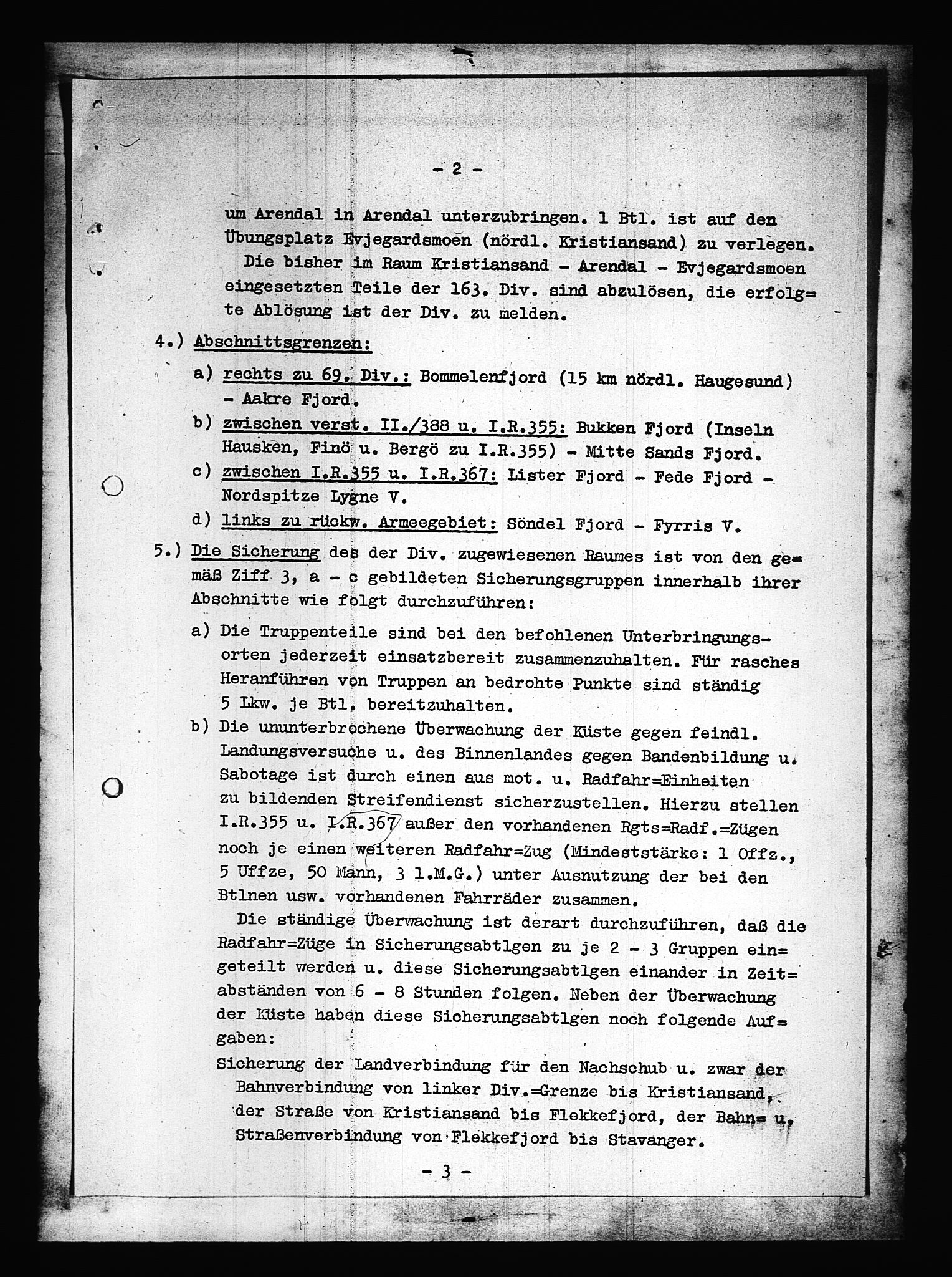 Documents Section, AV/RA-RAFA-2200/V/L0088: Amerikansk mikrofilm "Captured German Documents".
Box No. 727.  FKA jnr. 601/1954., 1939-1940, p. 288