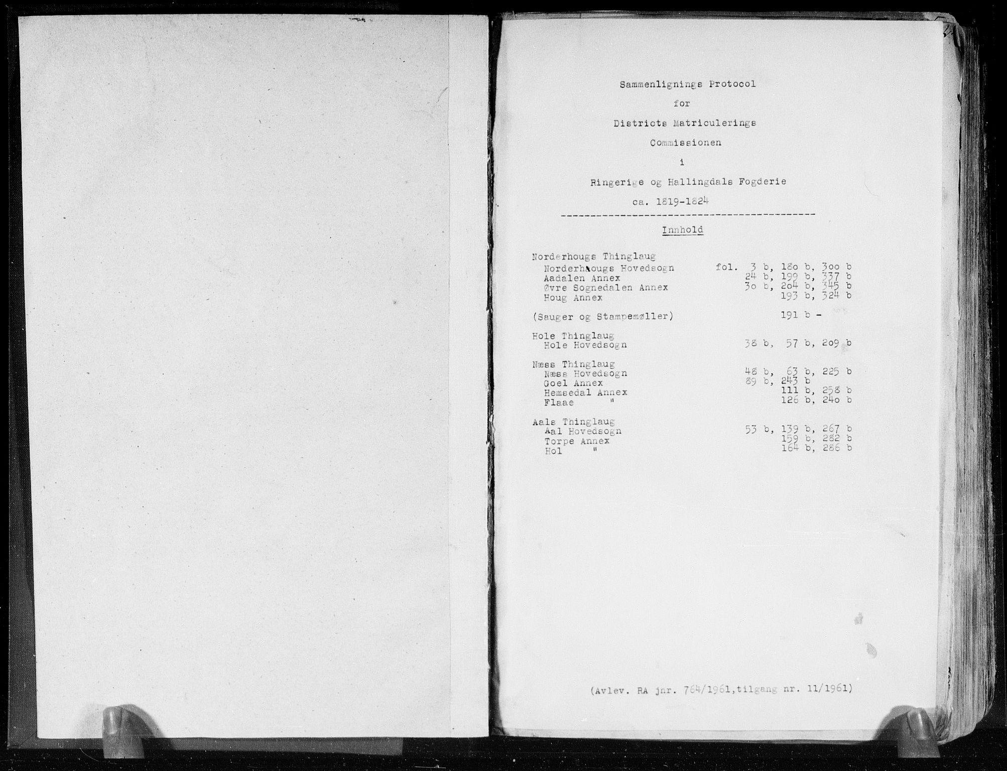 Hovedmatrikkelkommisjonen, AV/RA-S-1529, 1819-1824