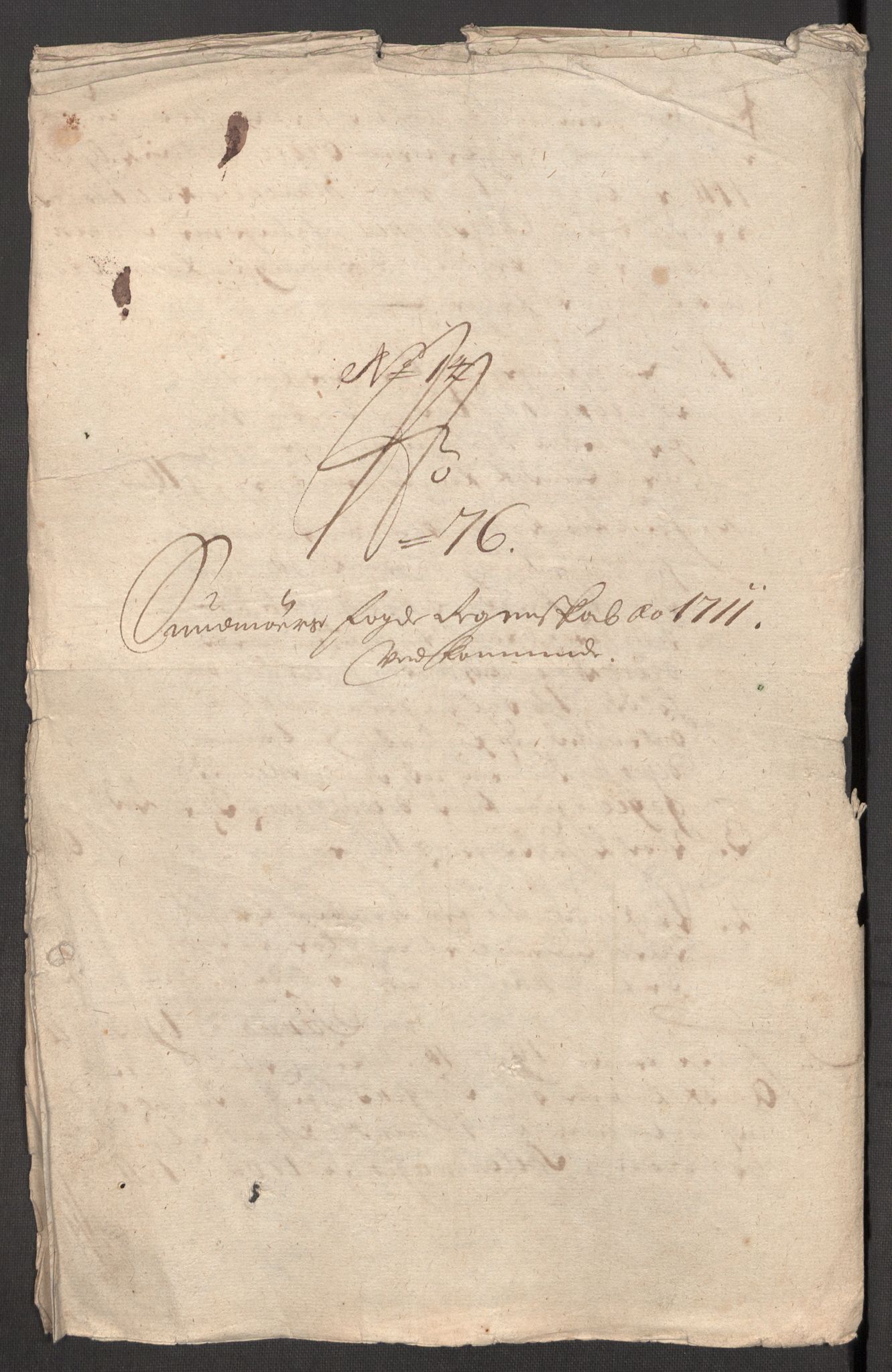 Rentekammeret inntil 1814, Reviderte regnskaper, Fogderegnskap, AV/RA-EA-4092/R54/L3564: Fogderegnskap Sunnmøre, 1711, p. 509