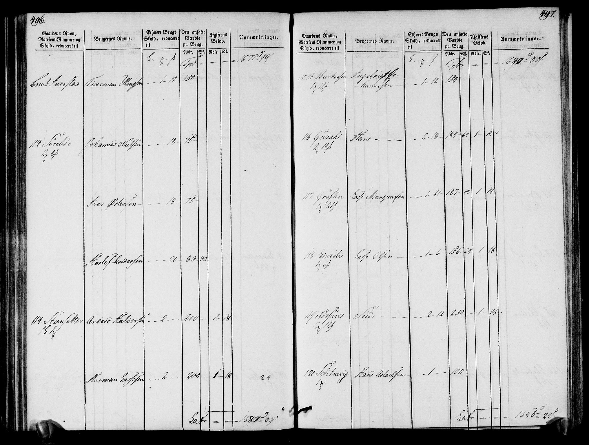 Rentekammeret inntil 1814, Realistisk ordnet avdeling, AV/RA-EA-4070/N/Ne/Nea/L0121: Sunn- og Nordfjord fogderi. Oppebørselsregister, 1803-1804, p. 252