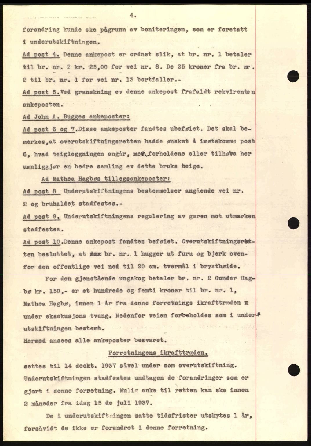 Romsdal sorenskriveri, SAT/A-4149/1/2/2C: Mortgage book no. A4, 1937-1938, Diary no: : 18/1938