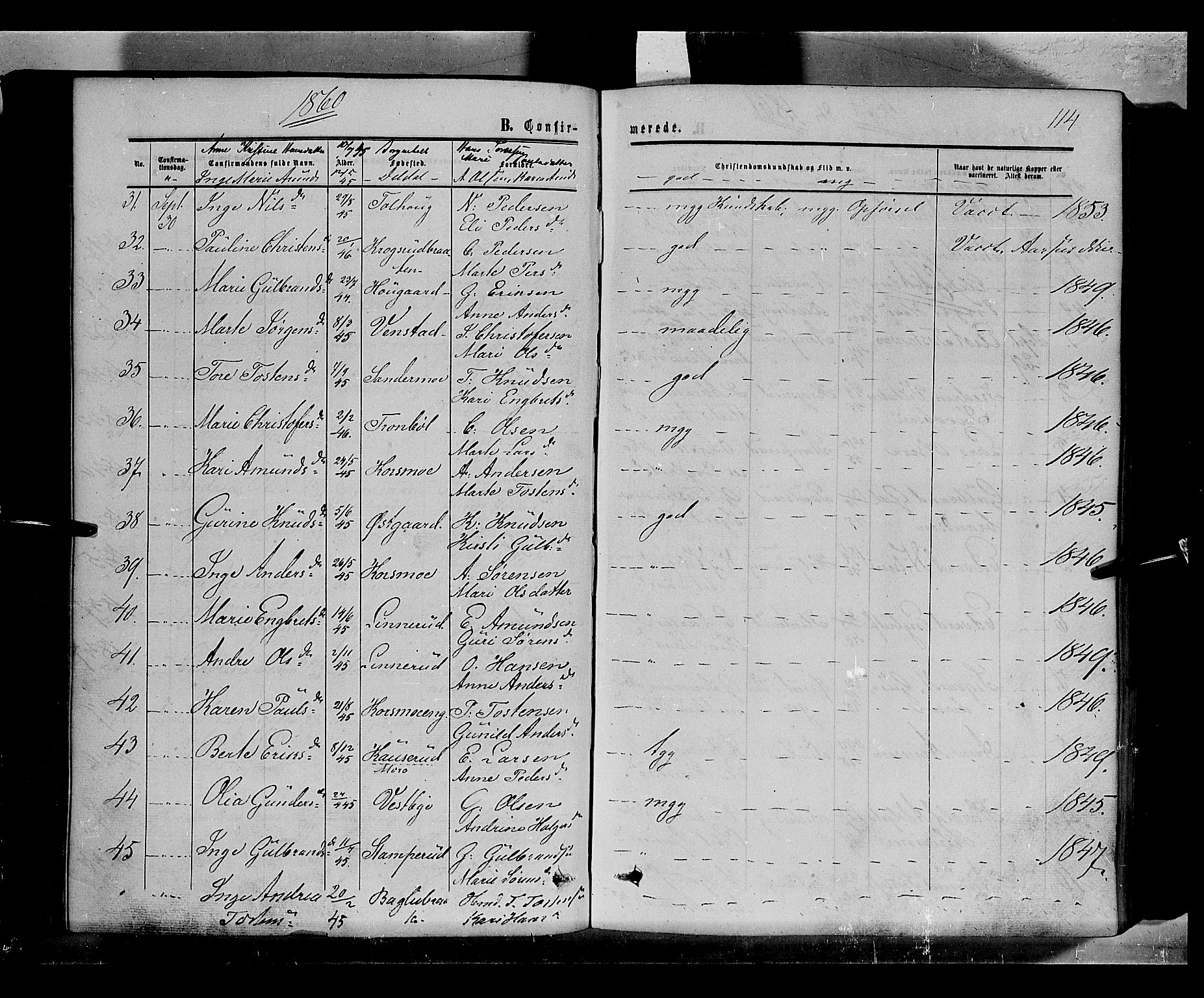 Sør-Odal prestekontor, AV/SAH-PREST-030/H/Ha/Haa/L0002: Parish register (official) no. 2, 1859-1863, p. 114