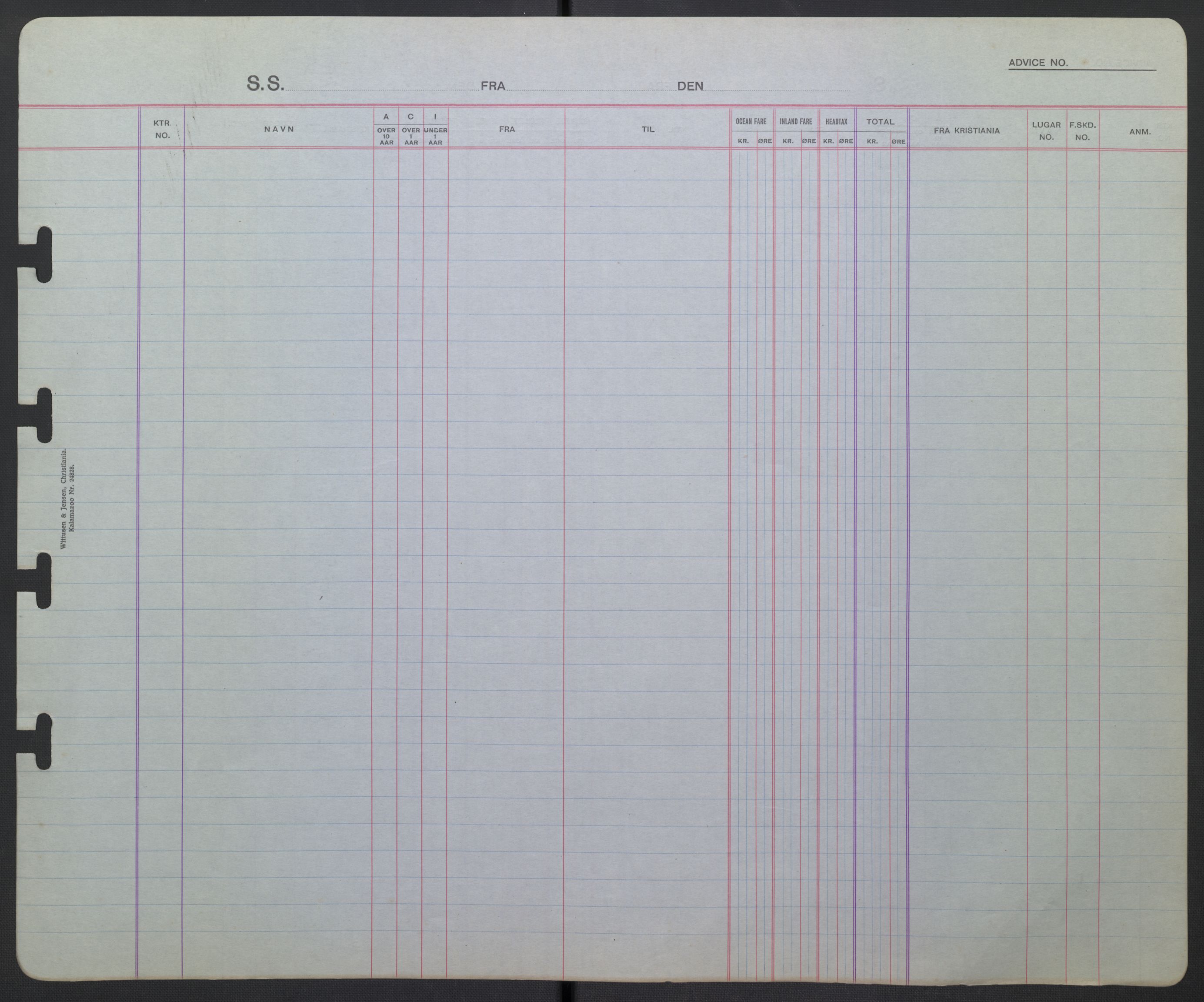 White Star-linjen, SAO/PAO-0201/D/Db/L0001: Passasjerlister, 1925-1937, p. 170