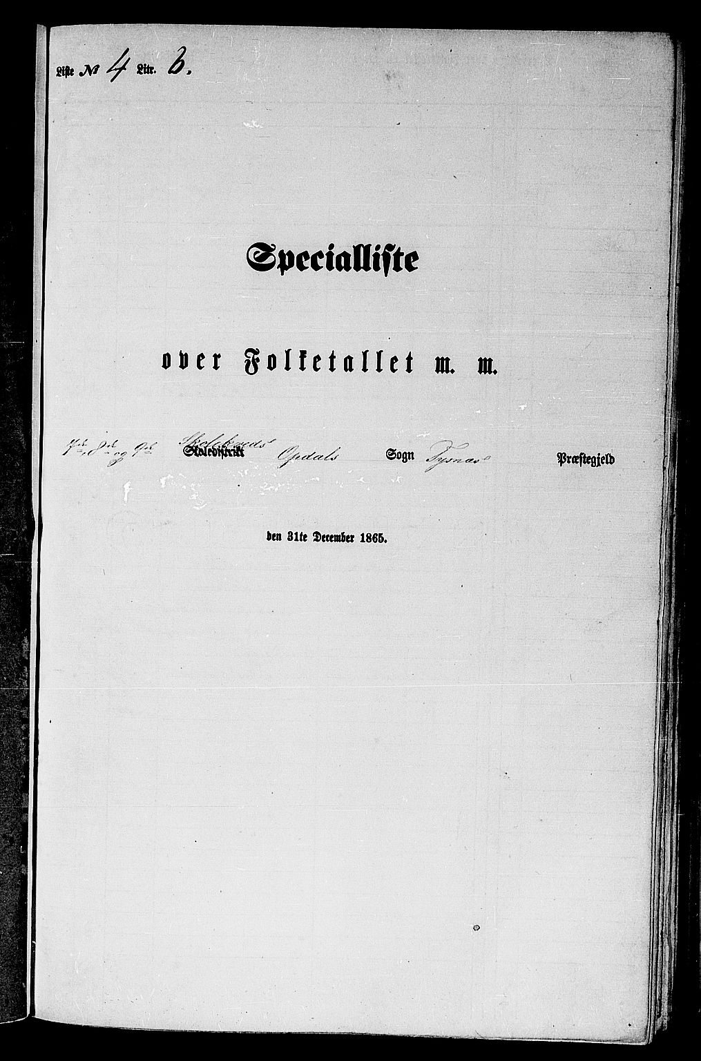 RA, 1865 census for Tysnes, 1865, p. 78