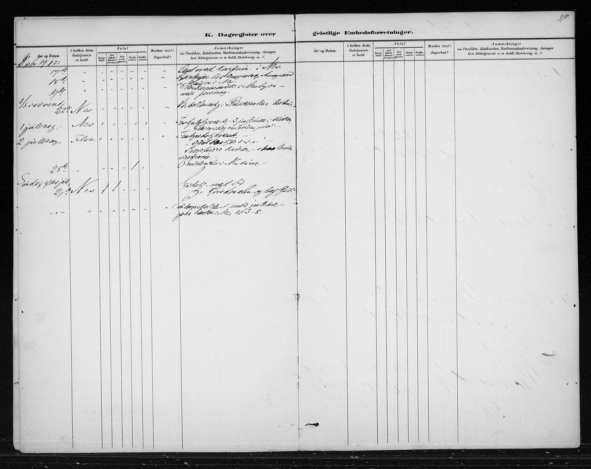 Nes kirkebøker, AV/SAKO-A-236/F/Fa/L0012: Parish register (official) no. 12, 1881-1917, p. 390