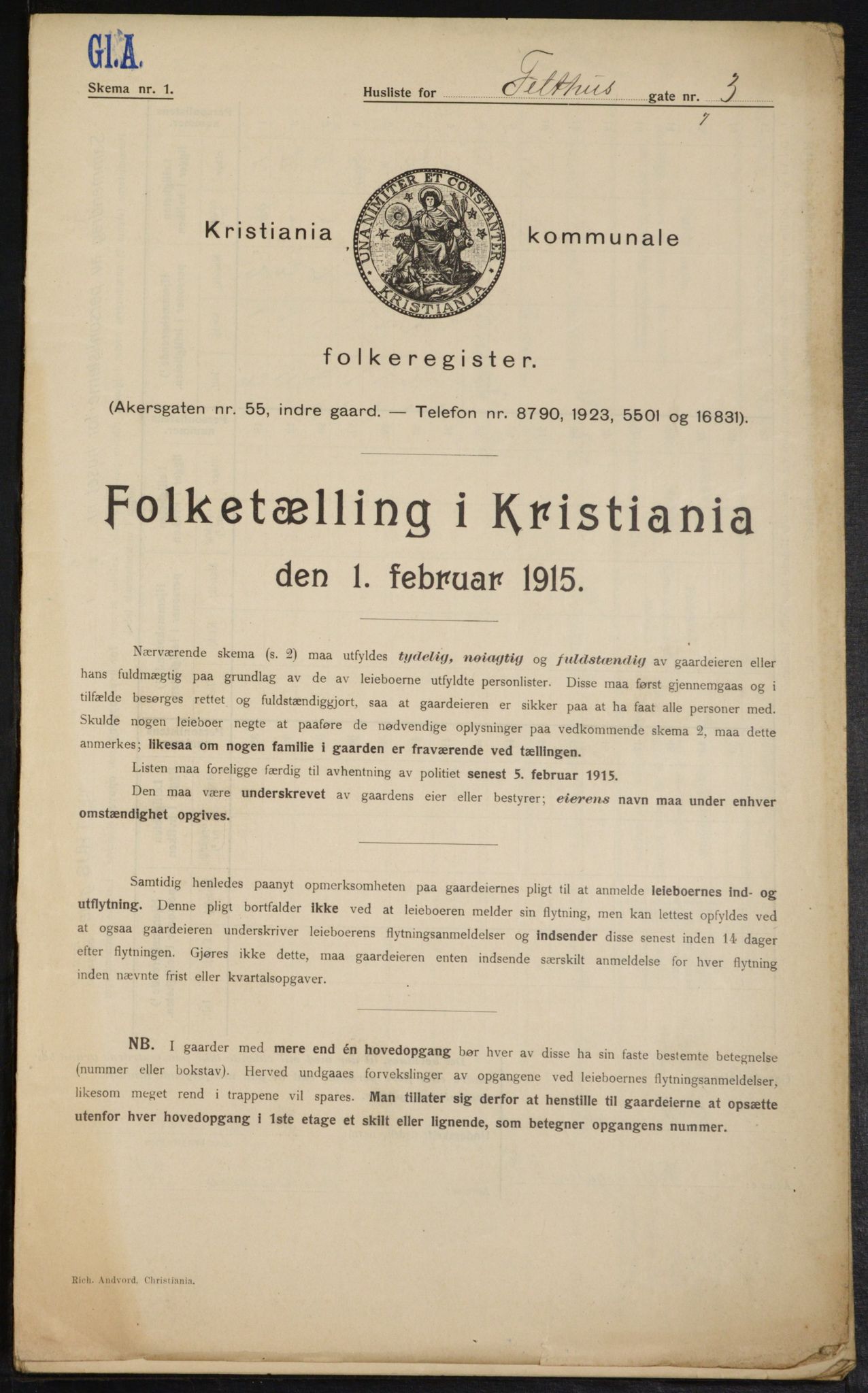 OBA, Municipal Census 1915 for Kristiania, 1915, p. 107781