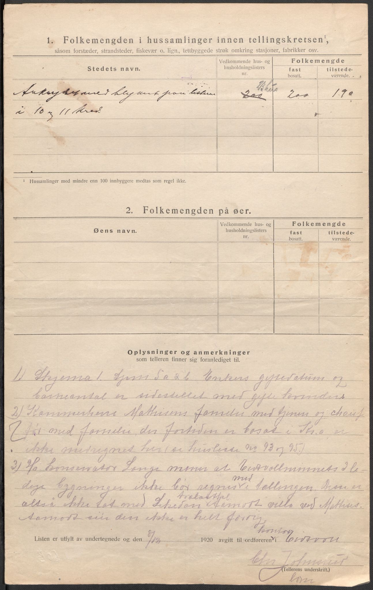 SAO, 1920 census for Eidsvoll, 1920, p. 52