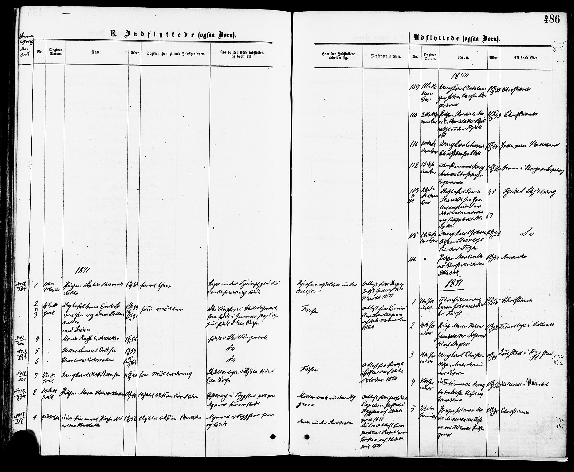 Høland prestekontor Kirkebøker, SAO/A-10346a/F/Fa/L0012.a: Parish register (official) no. I 12A, 1869-1879, p. 486