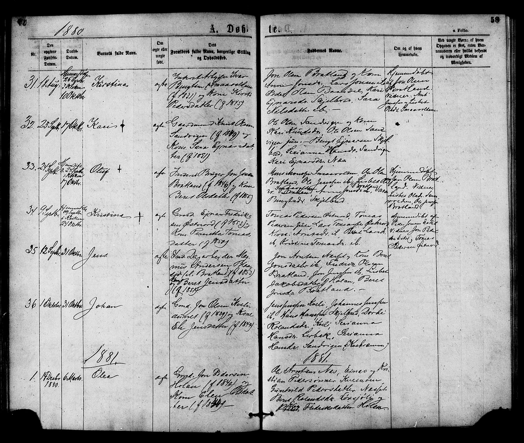 Ministerialprotokoller, klokkerbøker og fødselsregistre - Nord-Trøndelag, SAT/A-1458/755/L0493: Parish register (official) no. 755A02, 1865-1881, p. 58