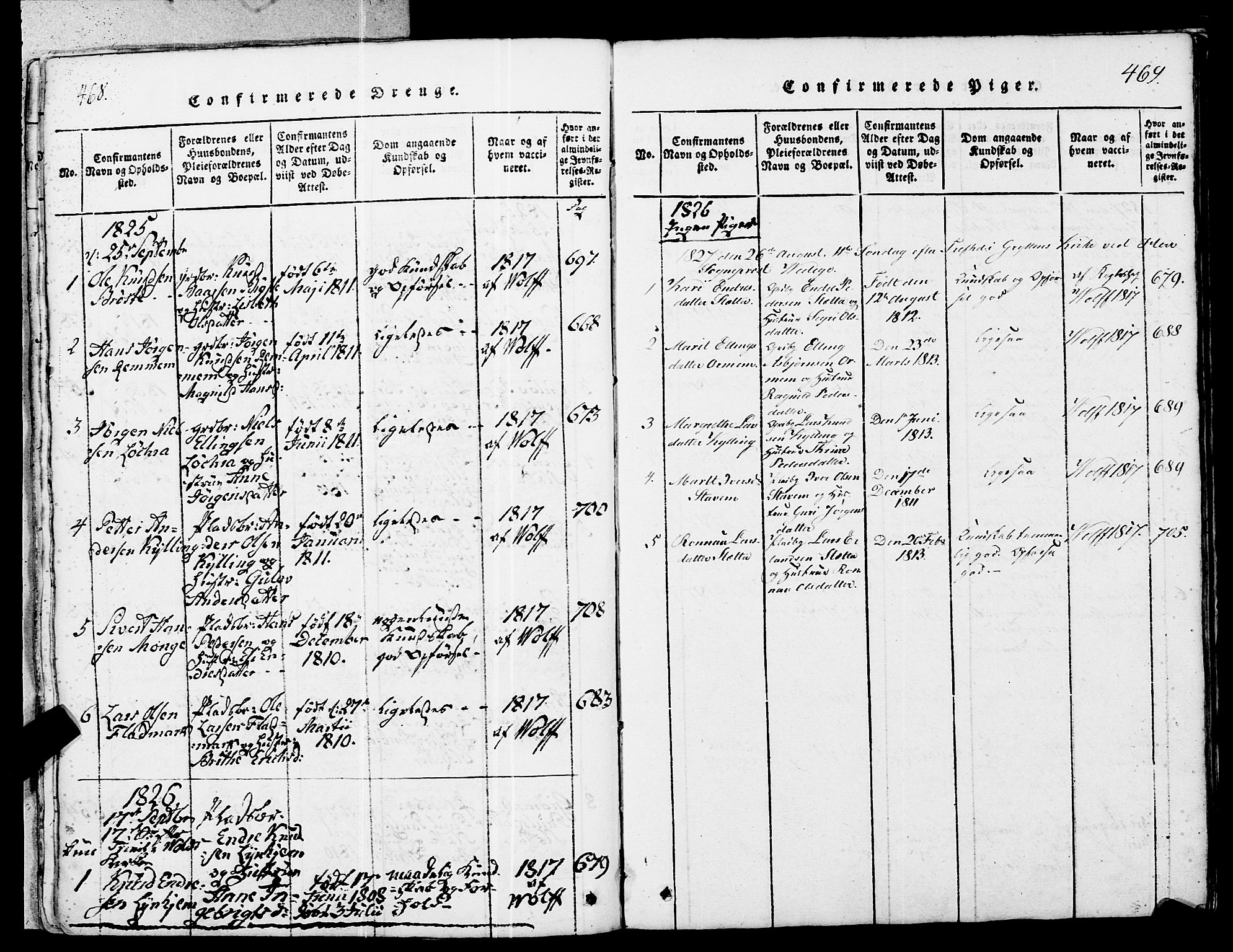 Ministerialprotokoller, klokkerbøker og fødselsregistre - Møre og Romsdal, SAT/A-1454/546/L0593: Parish register (official) no. 546A01, 1818-1853, p. 468-469