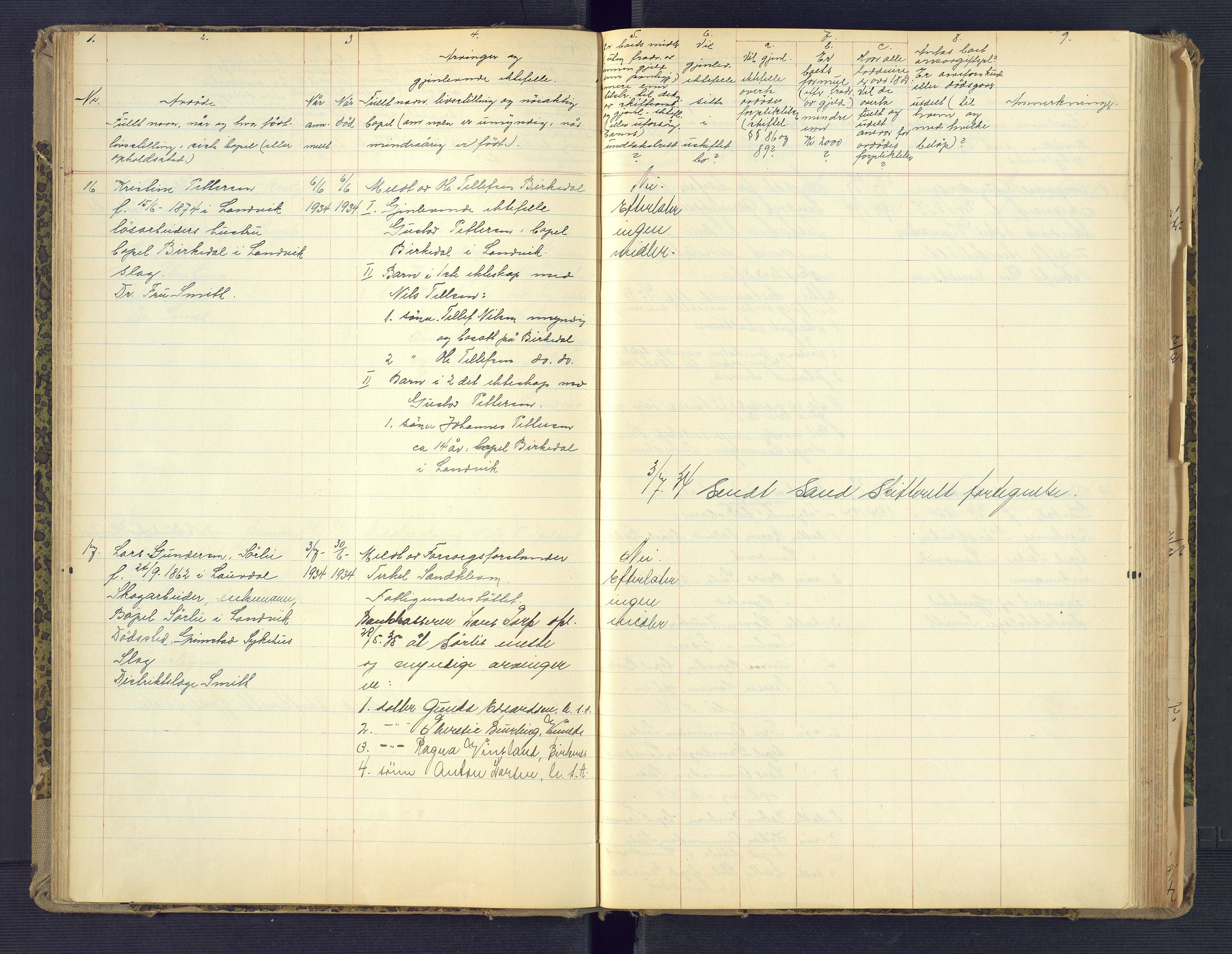 Landvik og Fjære lensmannskontor, SAK/1241-0027/F/Fe/L0003: Anmeldte dødsfall nr 32, 1926-1935