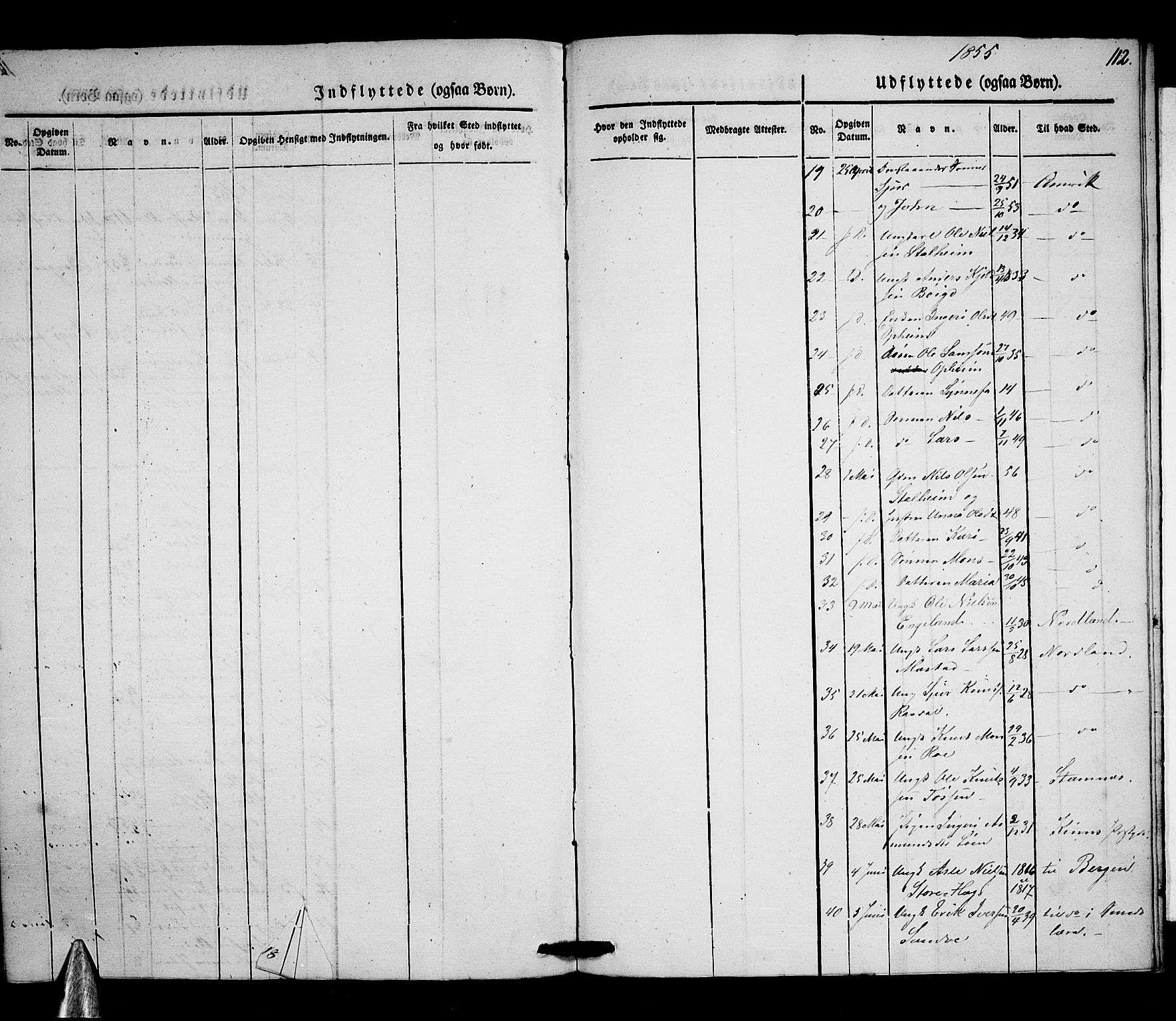 Voss sokneprestembete, AV/SAB-A-79001/H/Haa: Parish register (official) no. A 15, 1845-1855, p. 112