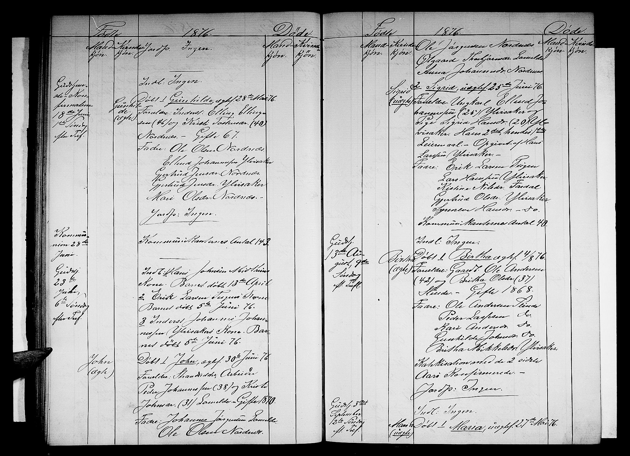 Sogndal sokneprestembete, AV/SAB-A-81301/H/Hab/Habc/L0001: Parish register (copy) no. C 1, 1868-1883, p. 45