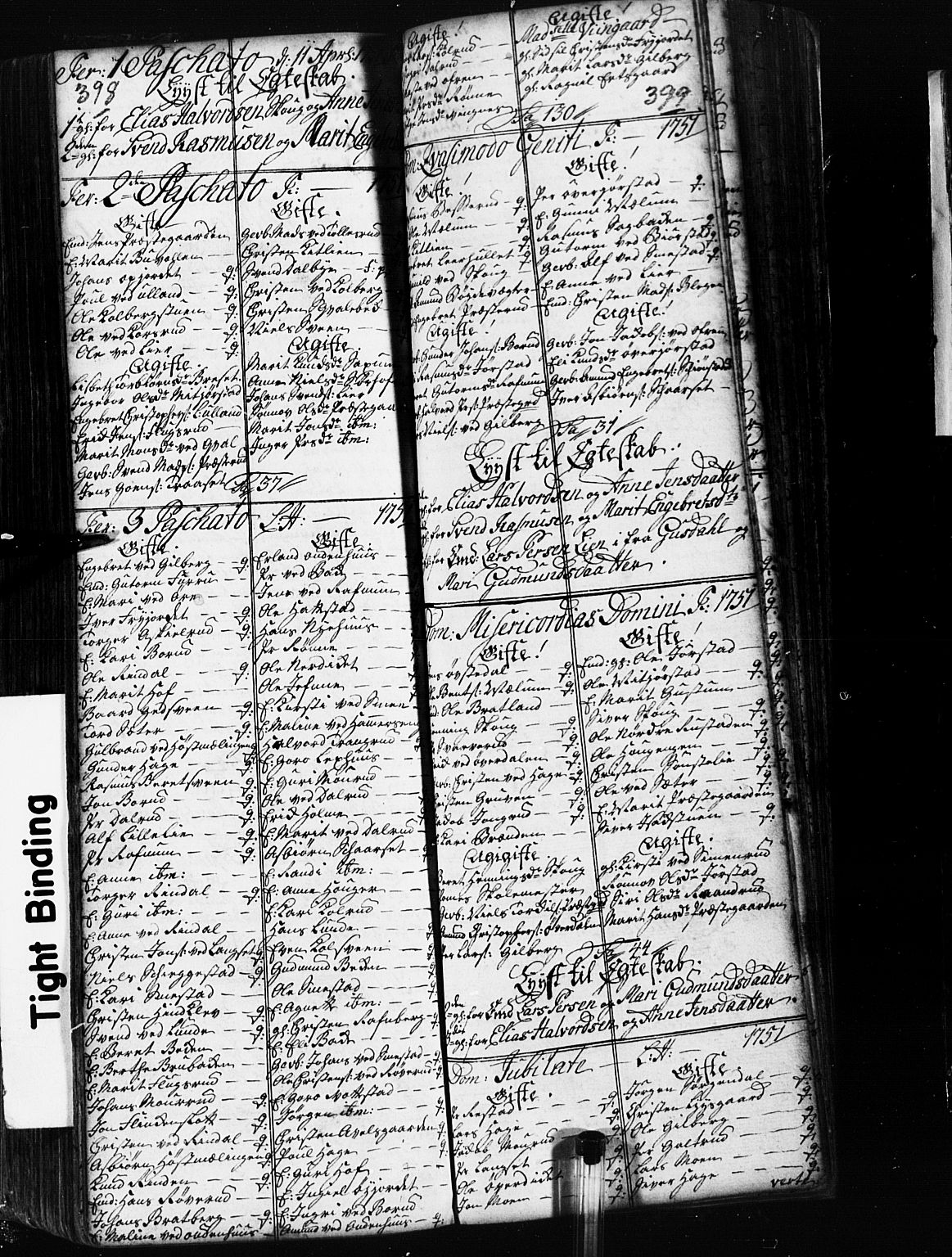 Fåberg prestekontor, SAH/PREST-086/H/Ha/Hab/L0002: Parish register (copy) no. 2, 1741-1756, p. 398-399