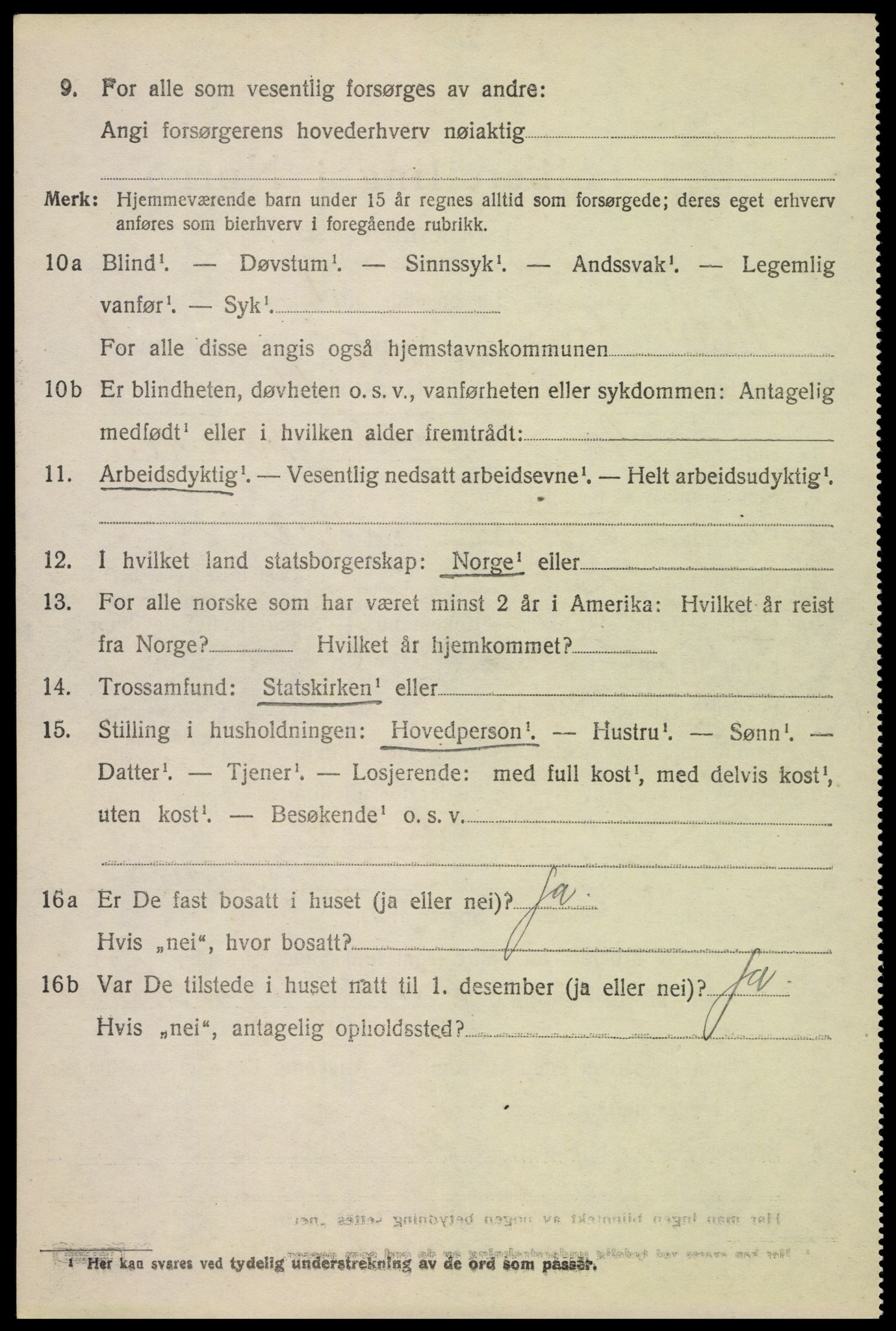 SAH, 1920 census for Nord-Fron, 1920, p. 5961