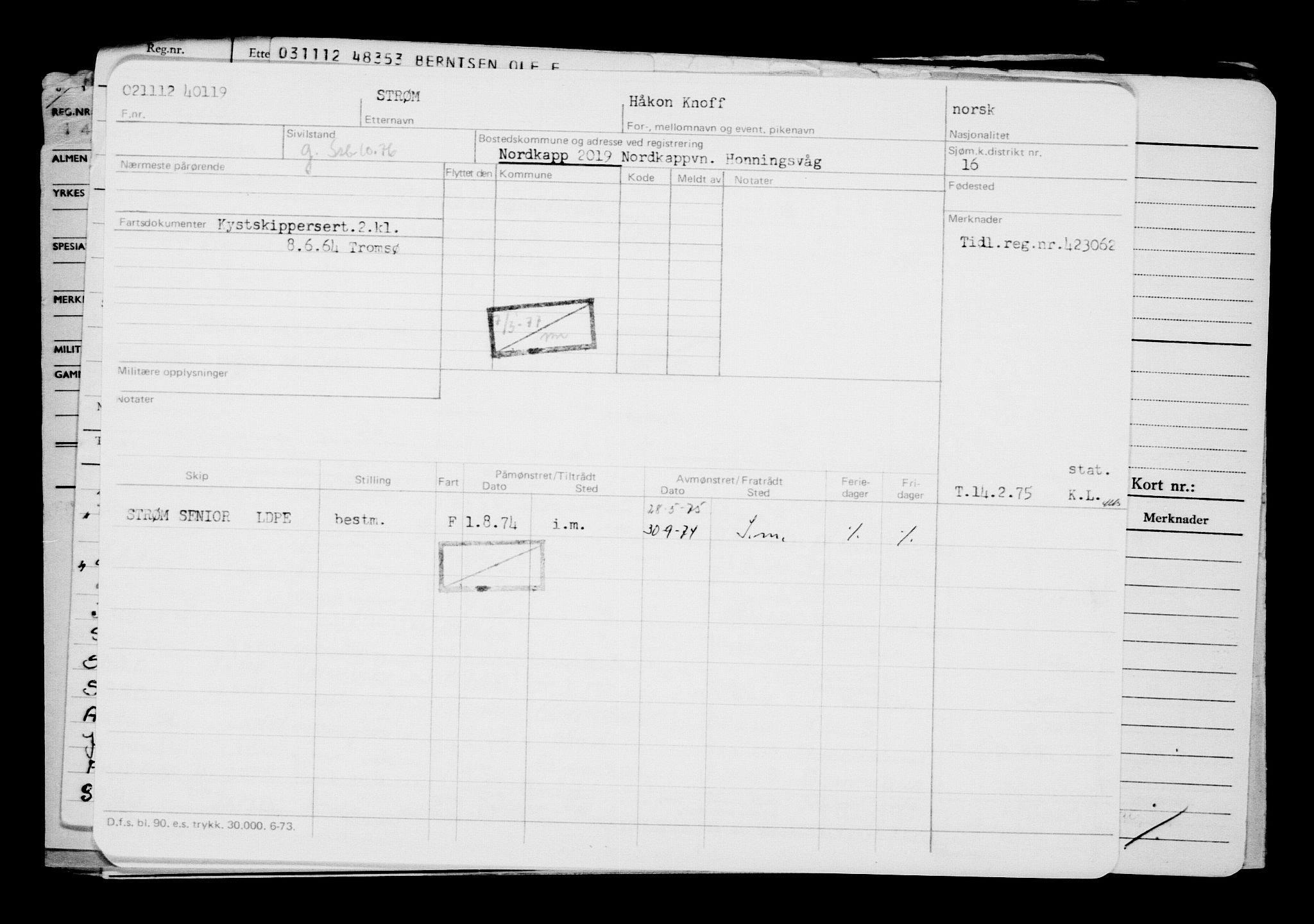 Direktoratet for sjømenn, AV/RA-S-3545/G/Gb/L0108: Hovedkort, 1912, p. 353