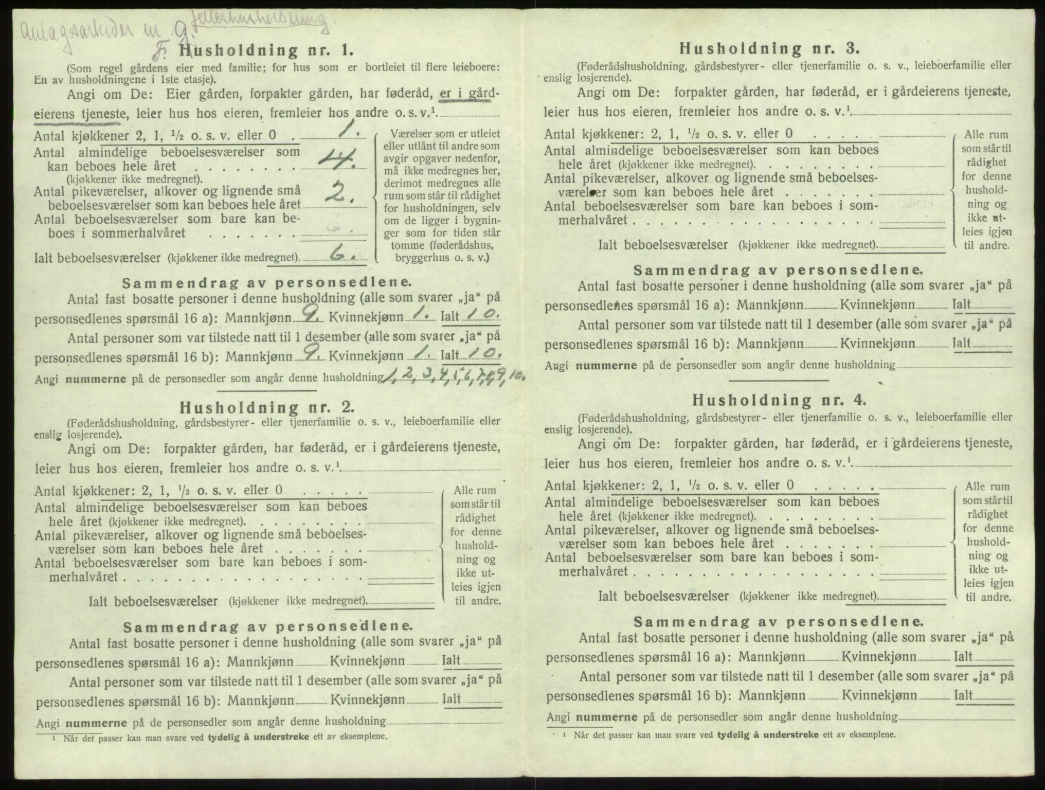 SAB, 1920 census for Kyrkjebø, 1920, p. 519