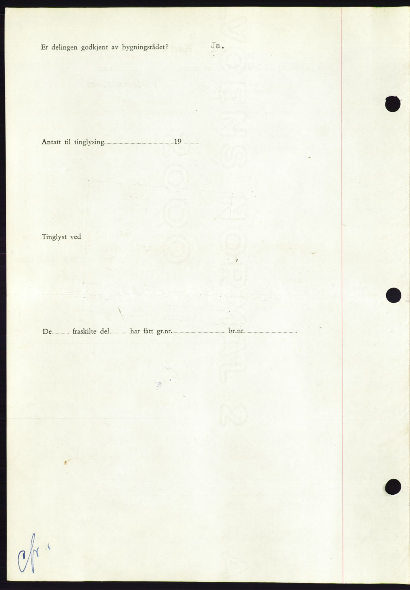 Søre Sunnmøre sorenskriveri, AV/SAT-A-4122/1/2/2C/L0090: Mortgage book no. 16A, 1951-1951, Diary no: : 2524/1951