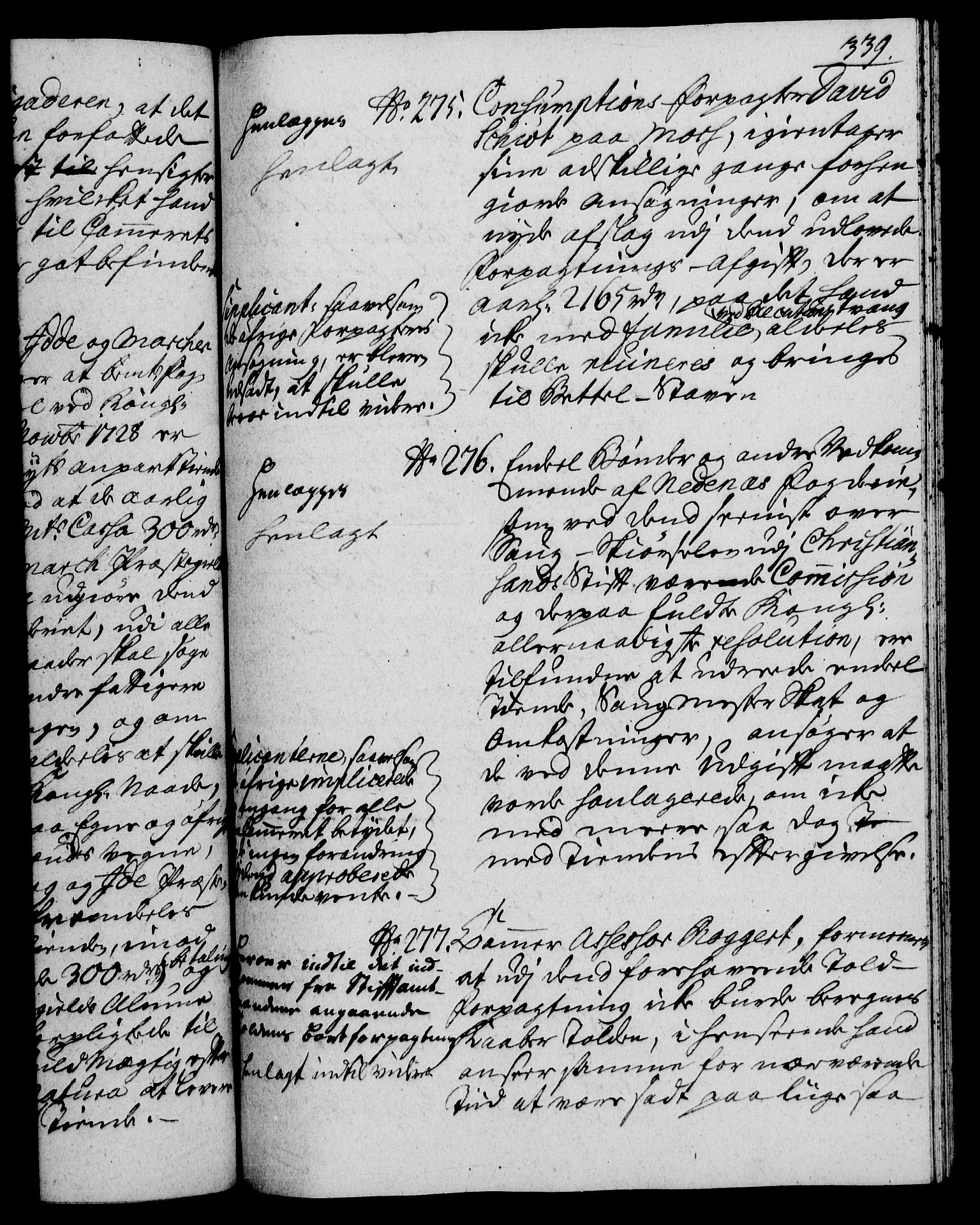 Rentekammeret, Kammerkanselliet, RA/EA-3111/G/Gh/Gha/L0023: Norsk ekstraktmemorialprotokoll (merket RK 53.68), 1741-1742, p. 339