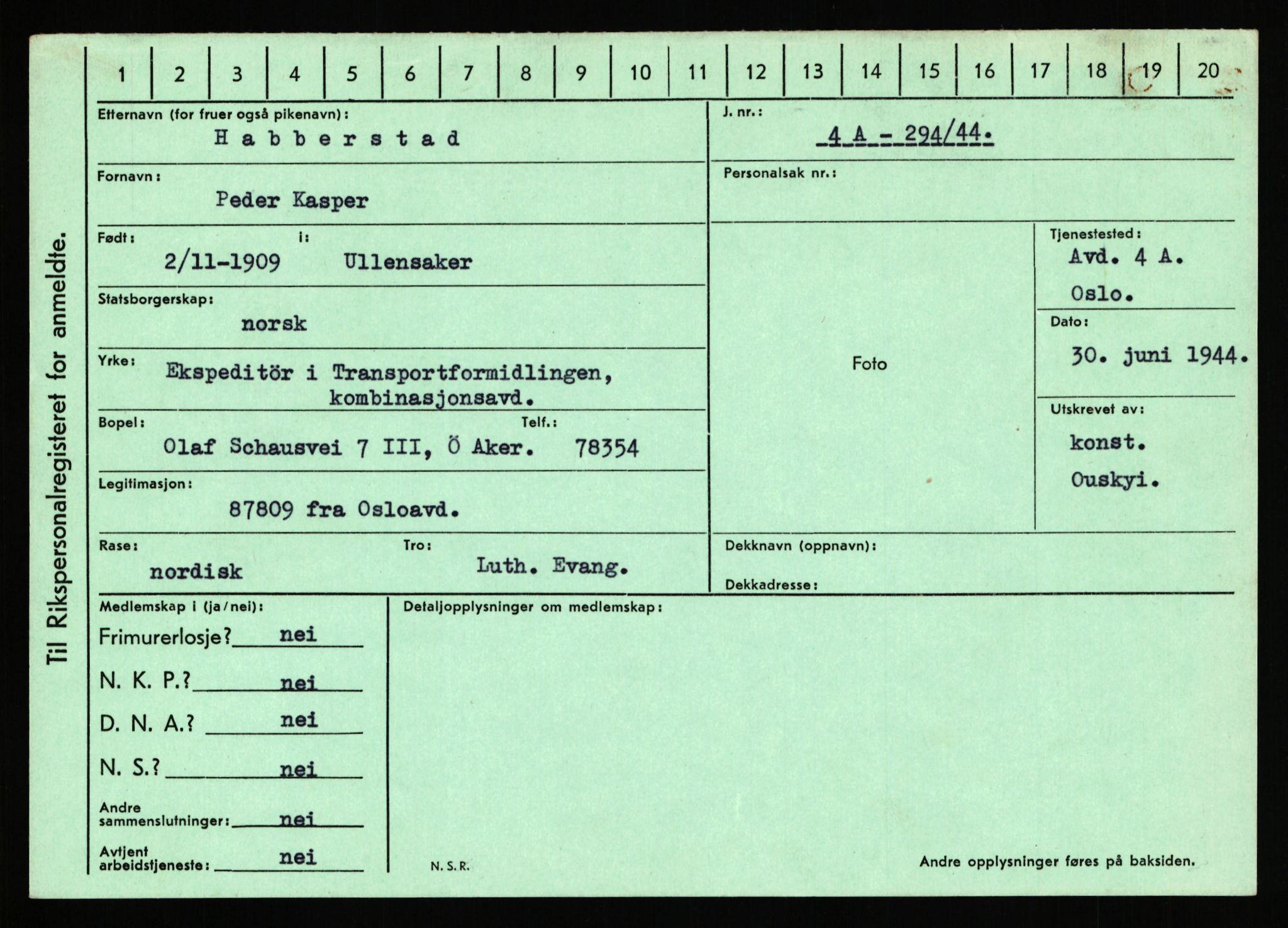 Statspolitiet - Hovedkontoret / Osloavdelingen, AV/RA-S-1329/C/Ca/L0005: Furali - Hamula, 1943-1945, p. 3716