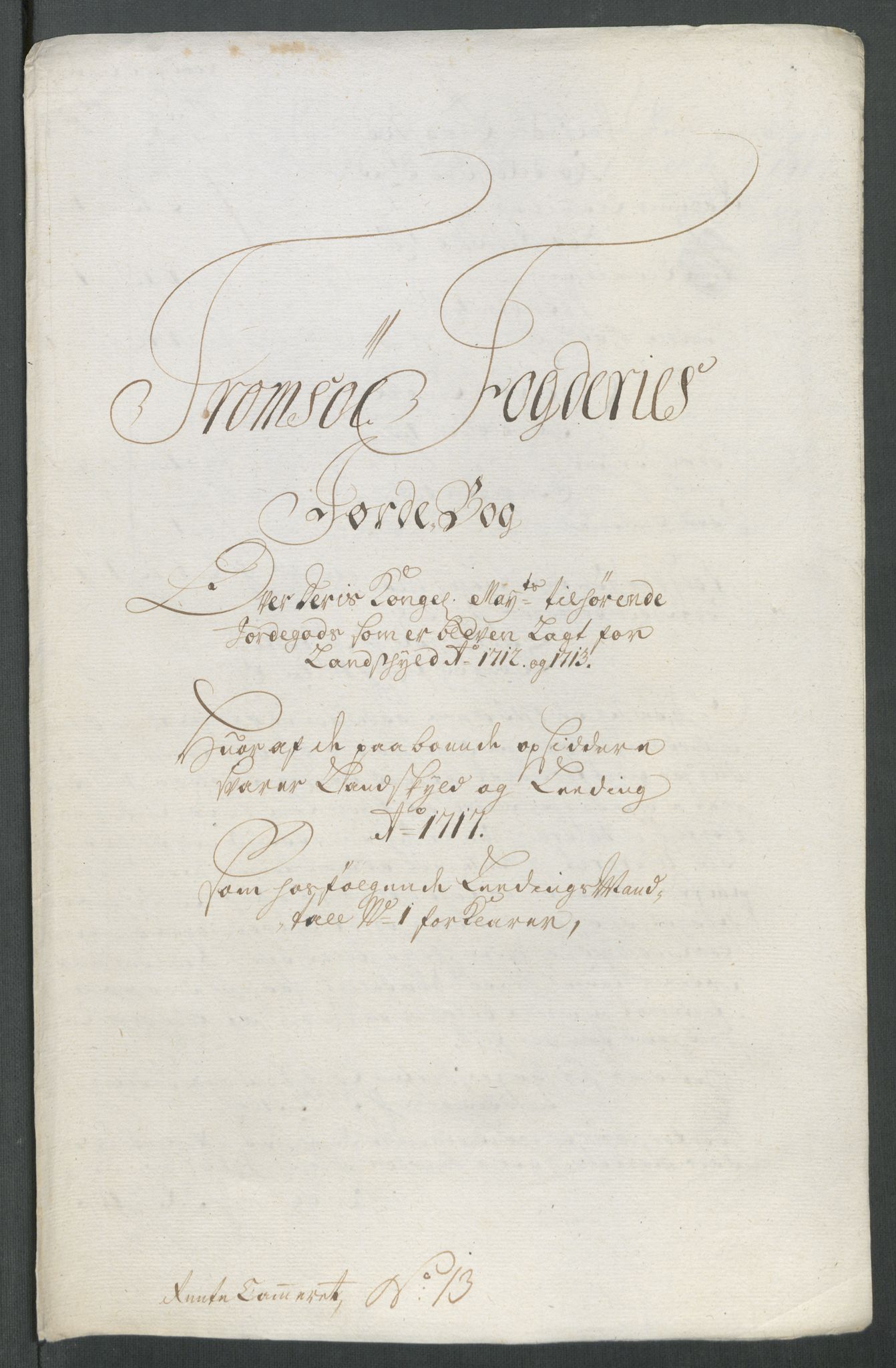 Rentekammeret inntil 1814, Reviderte regnskaper, Fogderegnskap, AV/RA-EA-4092/R68/L4763: Fogderegnskap Senja og Troms, 1717, p. 198