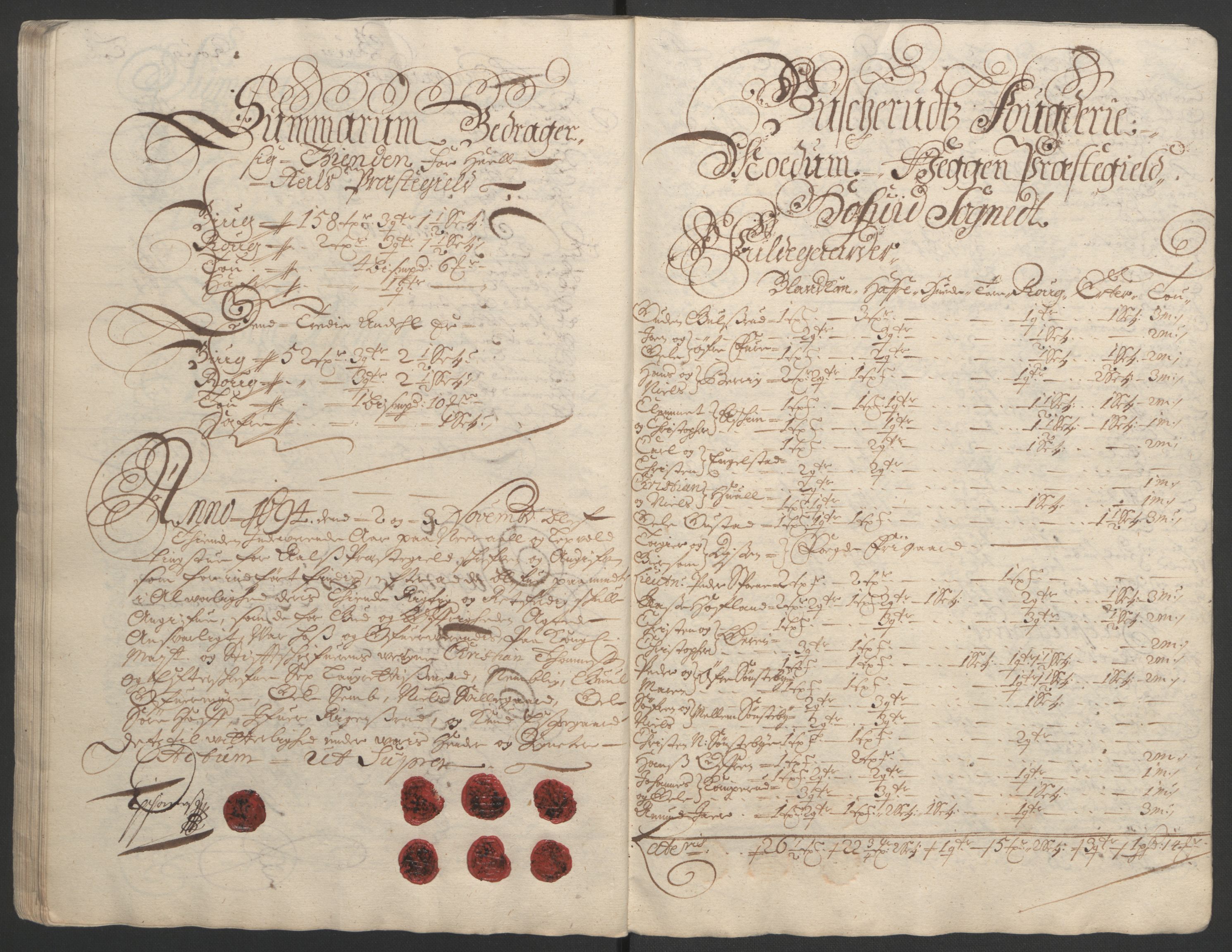 Rentekammeret inntil 1814, Reviderte regnskaper, Fogderegnskap, AV/RA-EA-4092/R22/L1451: Fogderegnskap Ringerike, Hallingdal og Buskerud, 1694, p. 284