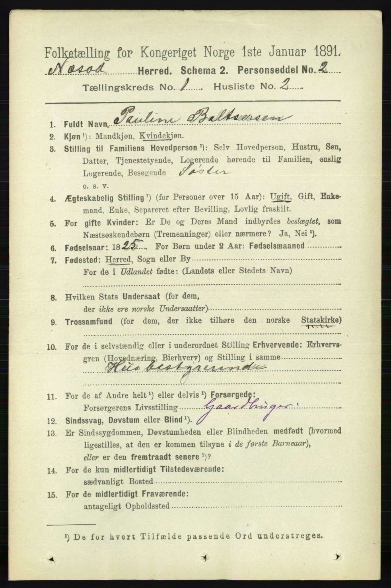 RA, 1891 census for 0216 Nesodden, 1891, p. 99