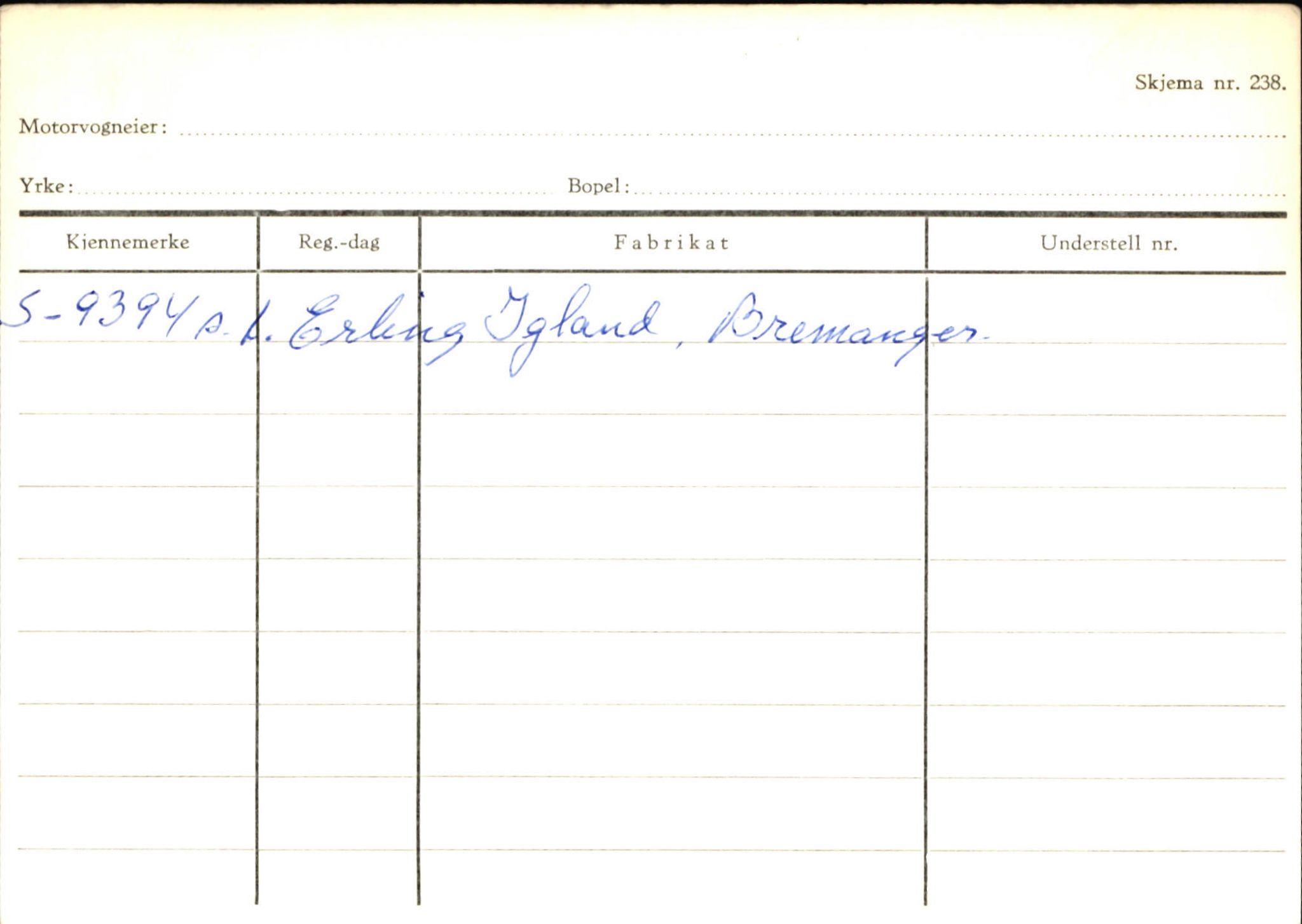 Statens vegvesen, Sogn og Fjordane vegkontor, SAB/A-5301/4/F/L0144: Registerkort Vågsøy A-R, 1945-1975, p. 1345