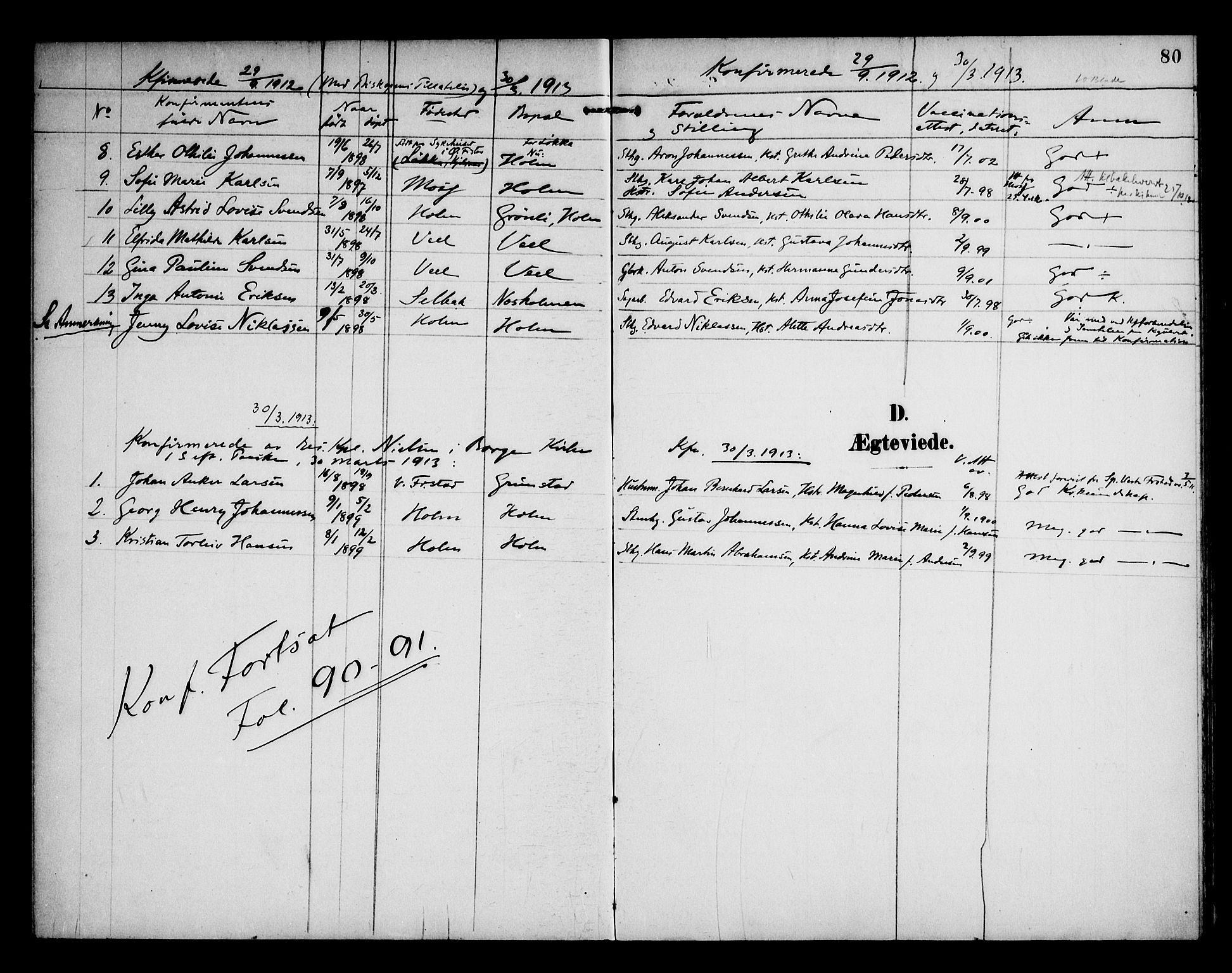 Borge prestekontor Kirkebøker, SAO/A-10903/F/Fb/L0004: Parish register (official) no. II 4, 1902-1914, p. 80