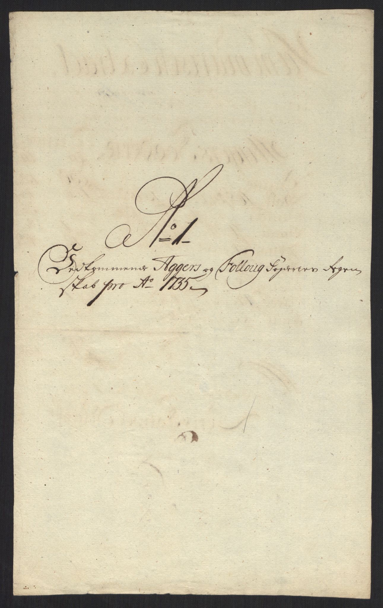 Rentekammeret inntil 1814, Reviderte regnskaper, Fogderegnskap, RA/EA-4092/R10/L0474: Fogderegnskap Aker og Follo, 1735, p. 37