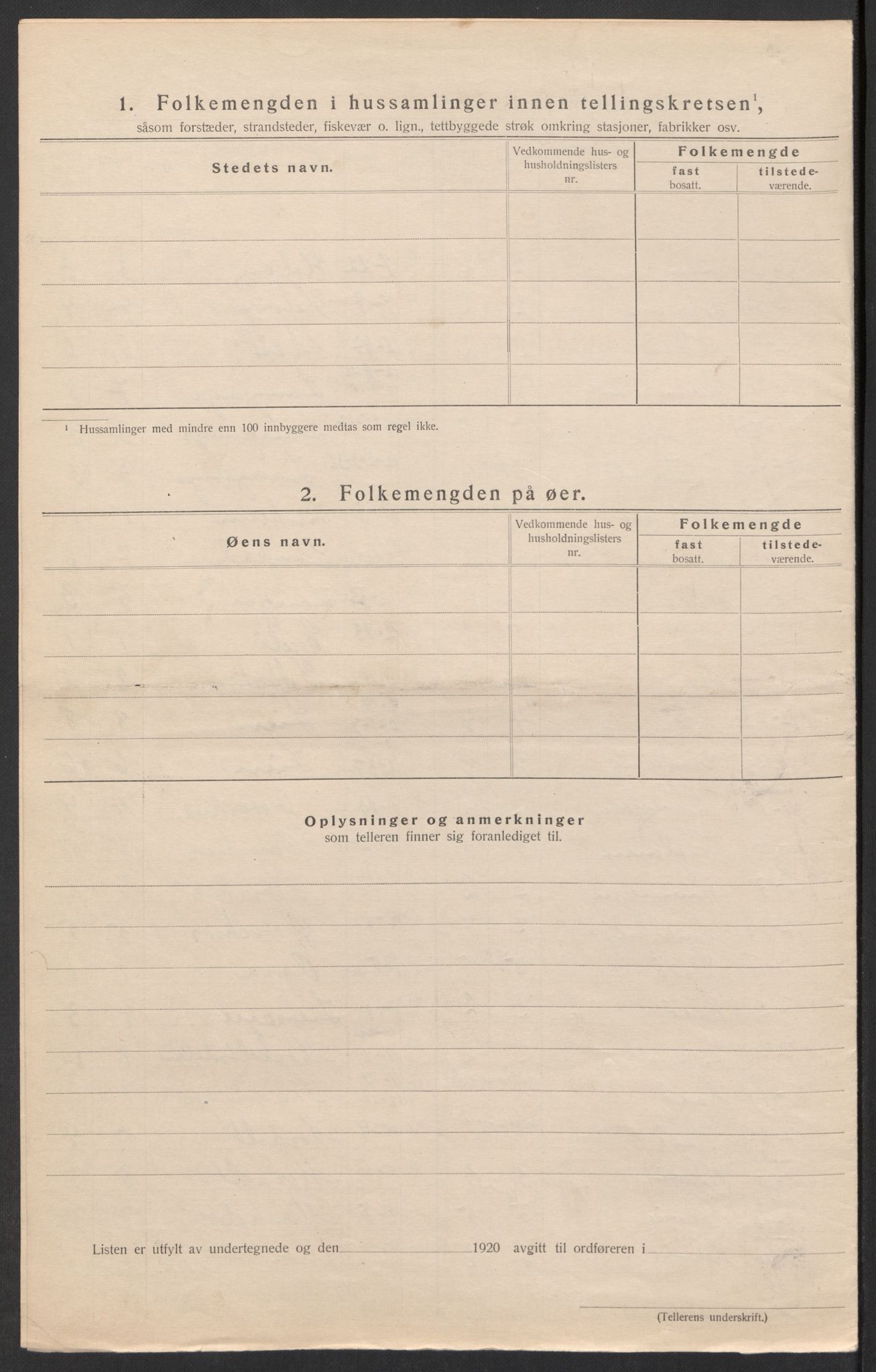 SAK, 1920 census for Landvik, 1920, p. 8