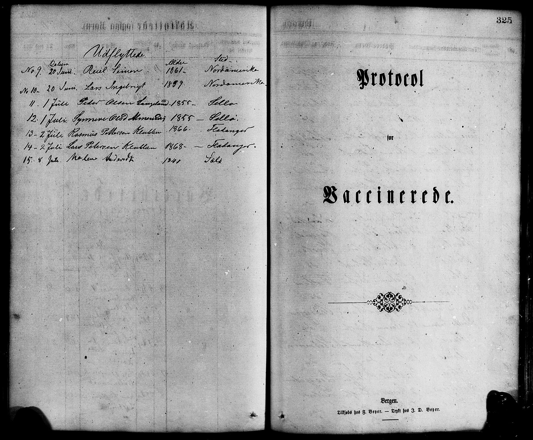 Davik sokneprestembete, SAB/A-79701/H/Haa/Haaa/L0006: Parish register (official) no. A 6, 1867-1881, p. 325