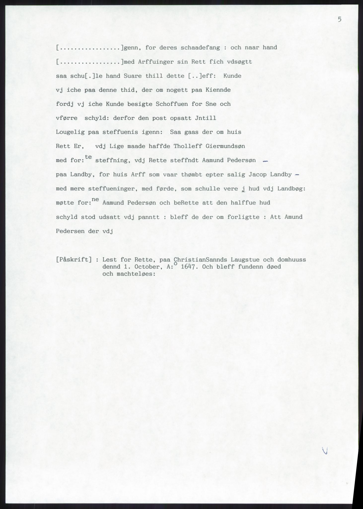 Samlinger til kildeutgivelse, Diplomavskriftsamlingen, AV/RA-EA-4053/H/Ha, p. 405