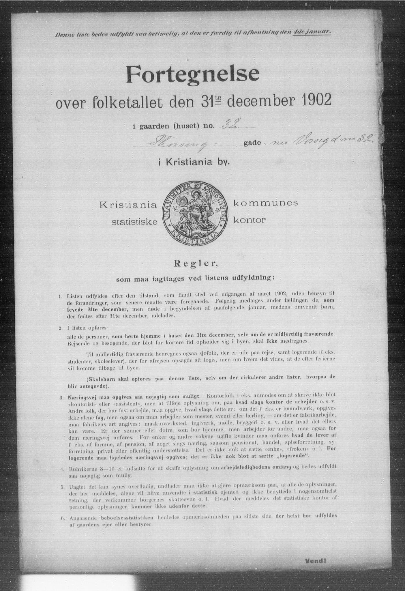 OBA, Municipal Census 1902 for Kristiania, 1902, p. 23033