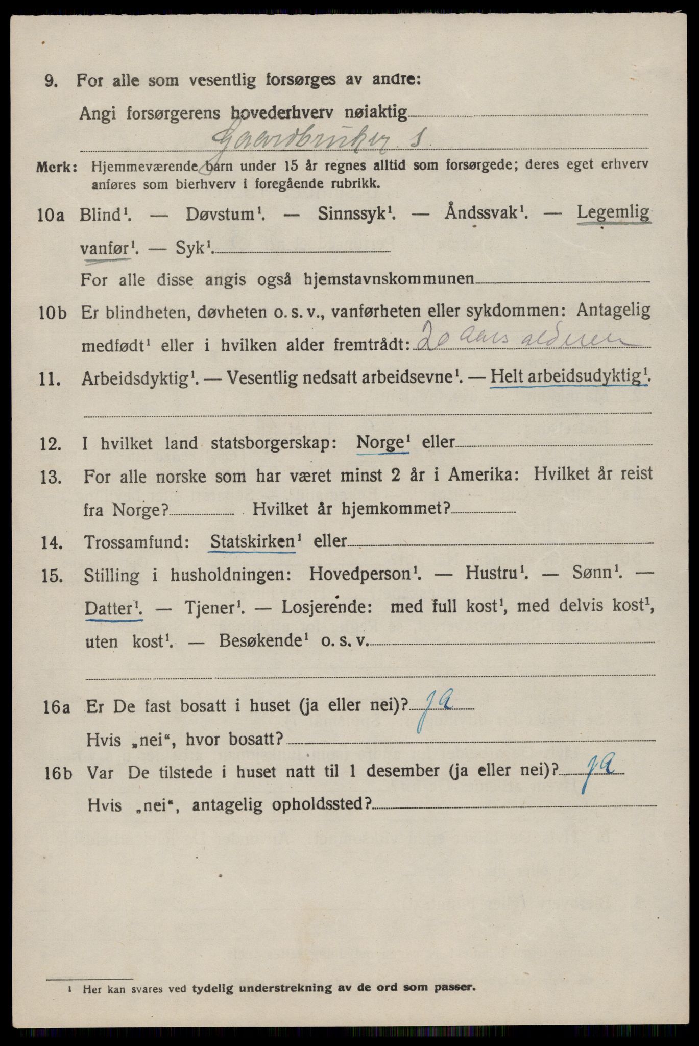 SAST, 1920 census for Vikedal, 1920, p. 3774