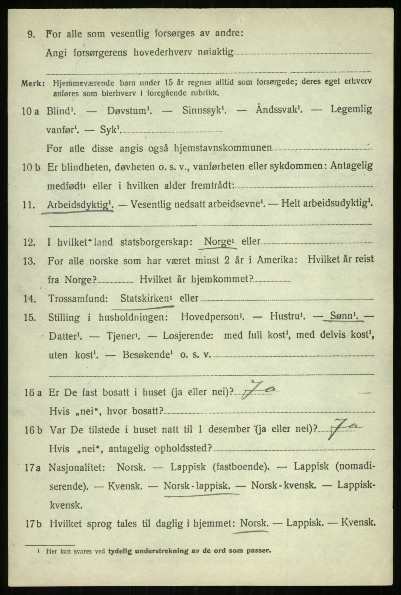 SATØ, 1920 census for Balsfjord, 1920, p. 8022