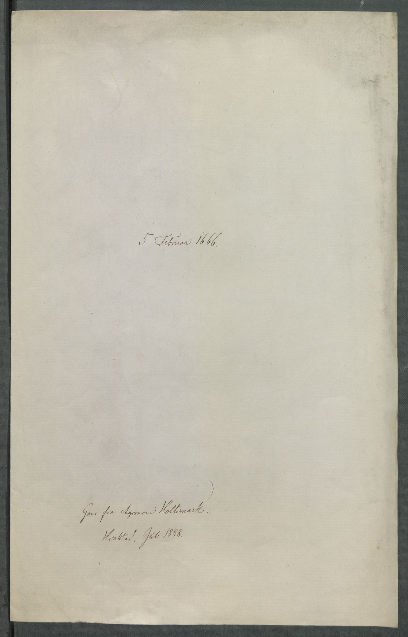 Riksarkivets diplomsamling, AV/RA-EA-5965/F02/L0170: Dokumenter, 1664-1666, p. 158