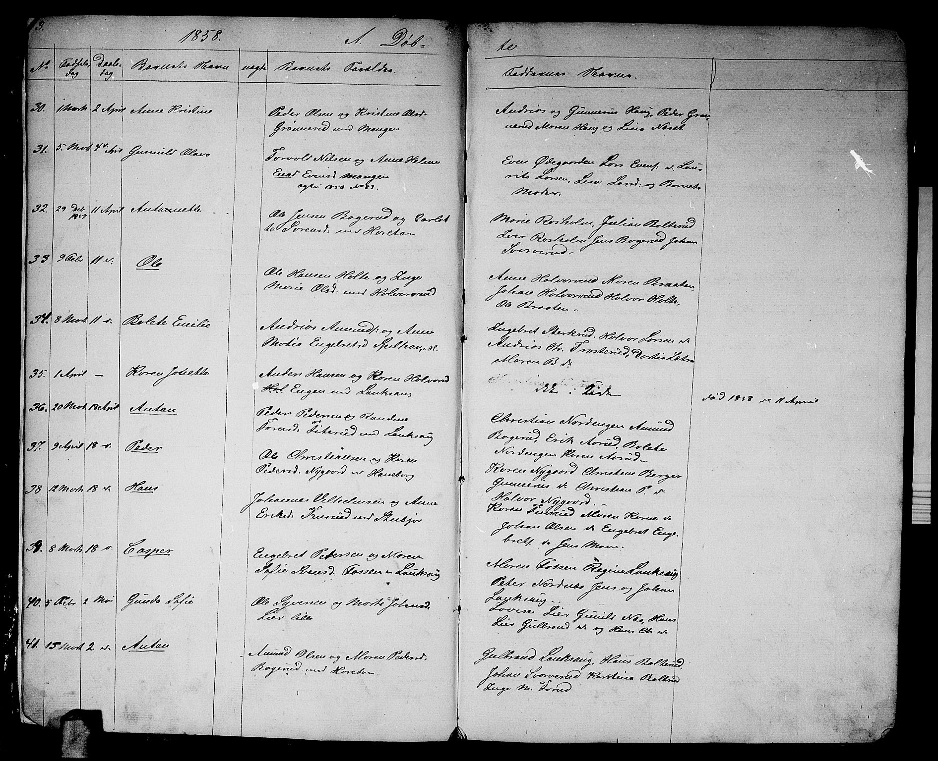 Aurskog prestekontor Kirkebøker, SAO/A-10304a/G/Ga/L0003: Parish register (copy) no. I 3, 1858-1883, p. 3