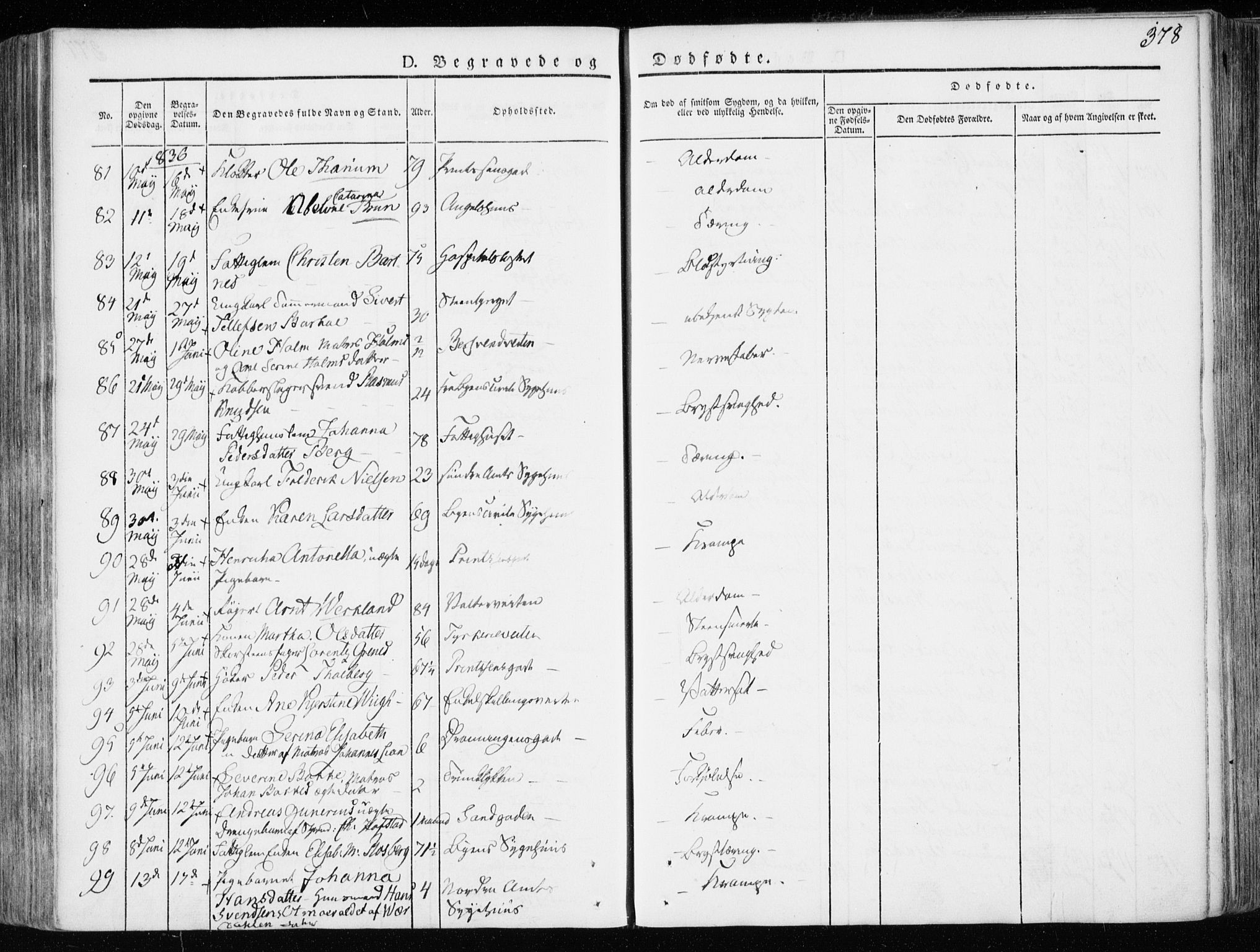 Ministerialprotokoller, klokkerbøker og fødselsregistre - Sør-Trøndelag, AV/SAT-A-1456/601/L0047: Parish register (official) no. 601A15, 1831-1839, p. 378