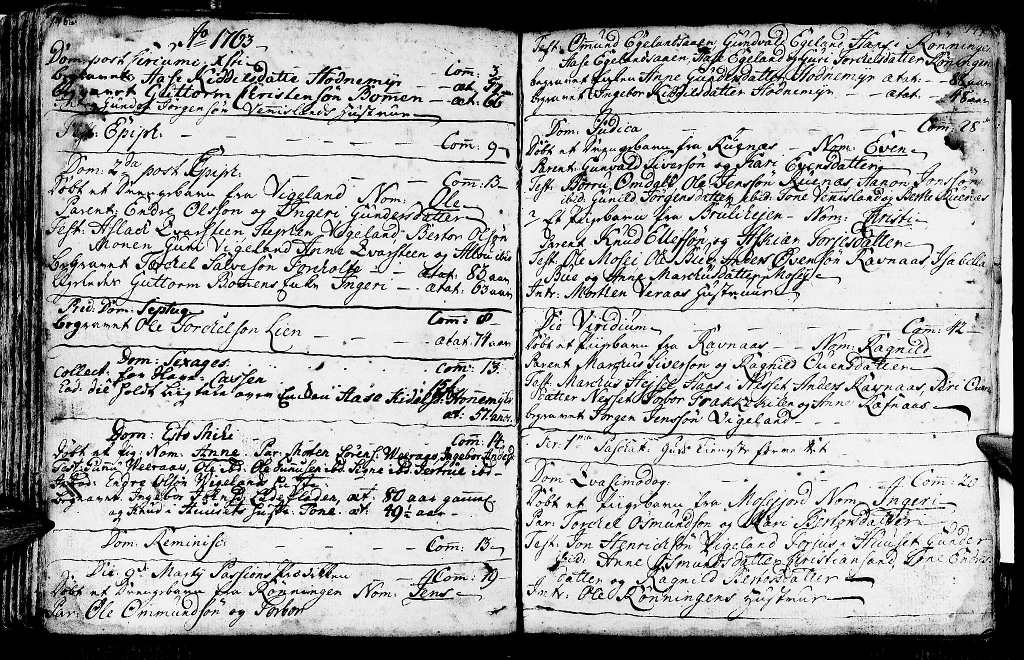 Vennesla sokneprestkontor, AV/SAK-1111-0045/Fa/Fab/L0001: Parish register (official) no. A 1, 1741-1794, p. 146-147