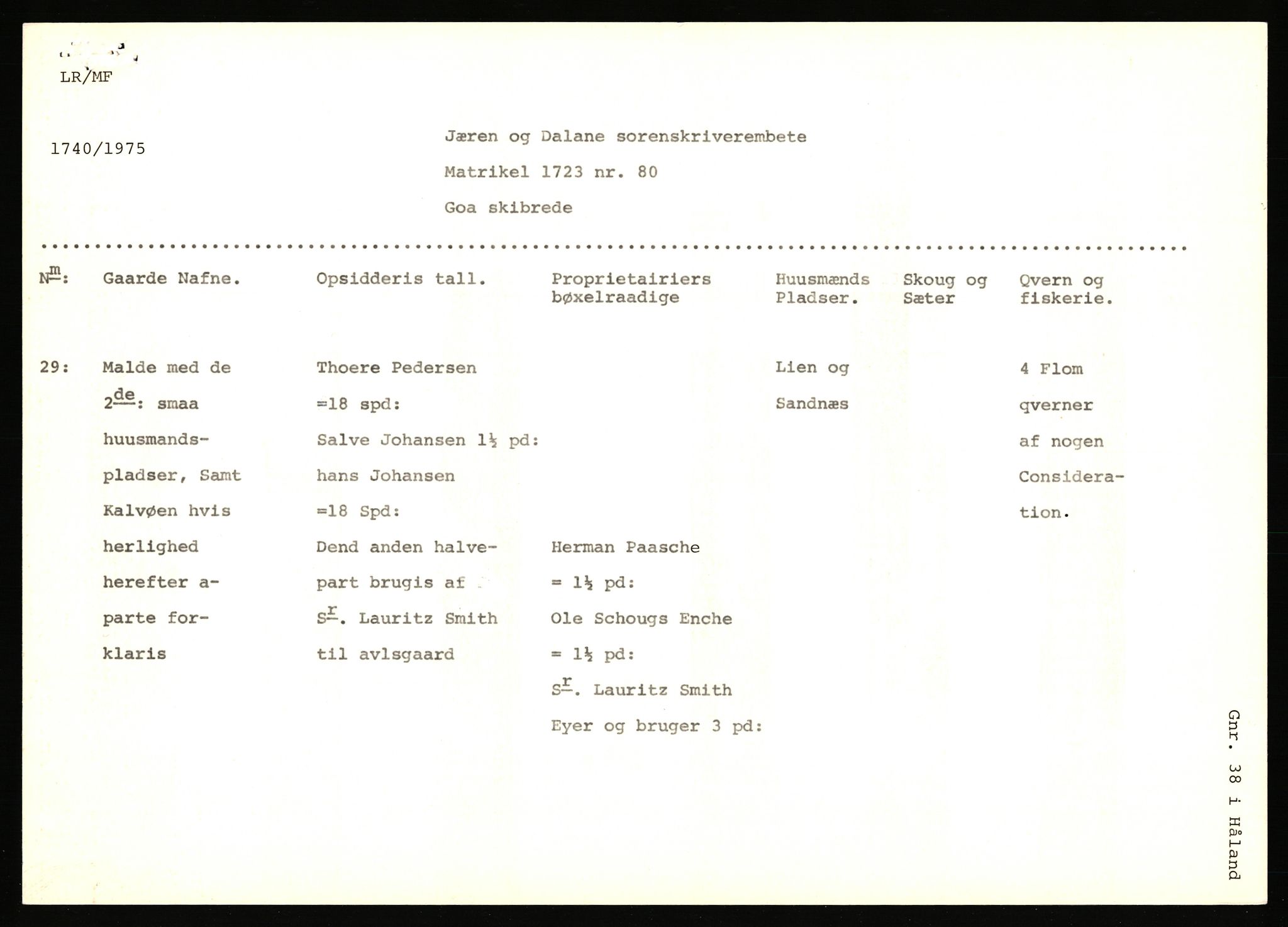 Statsarkivet i Stavanger, AV/SAST-A-101971/03/Y/Yj/L0056: Avskrifter sortert etter gårdsnavn: Løland - Mariero, 1750-1930, p. 333