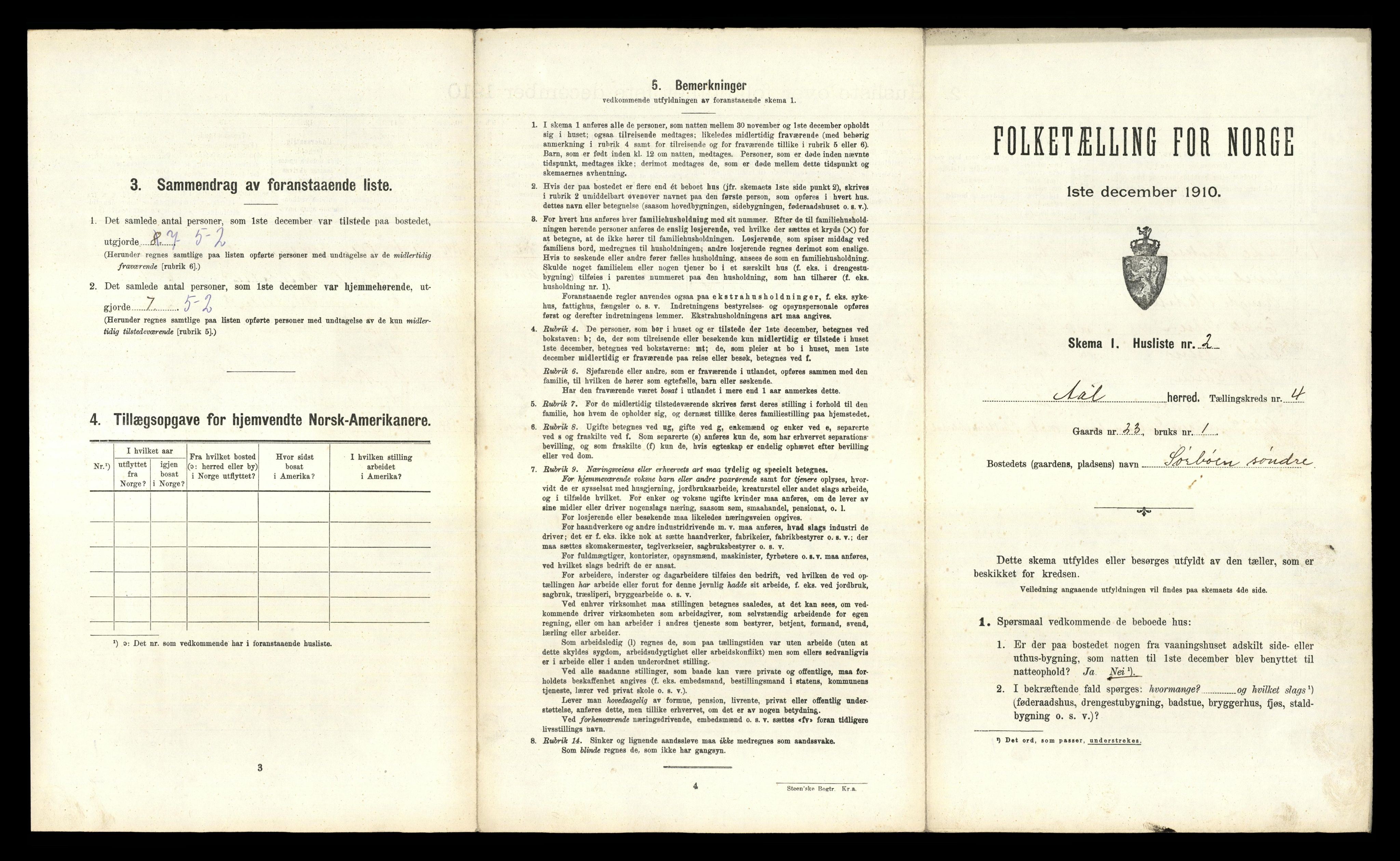 RA, 1910 census for Ål, 1910, p. 349