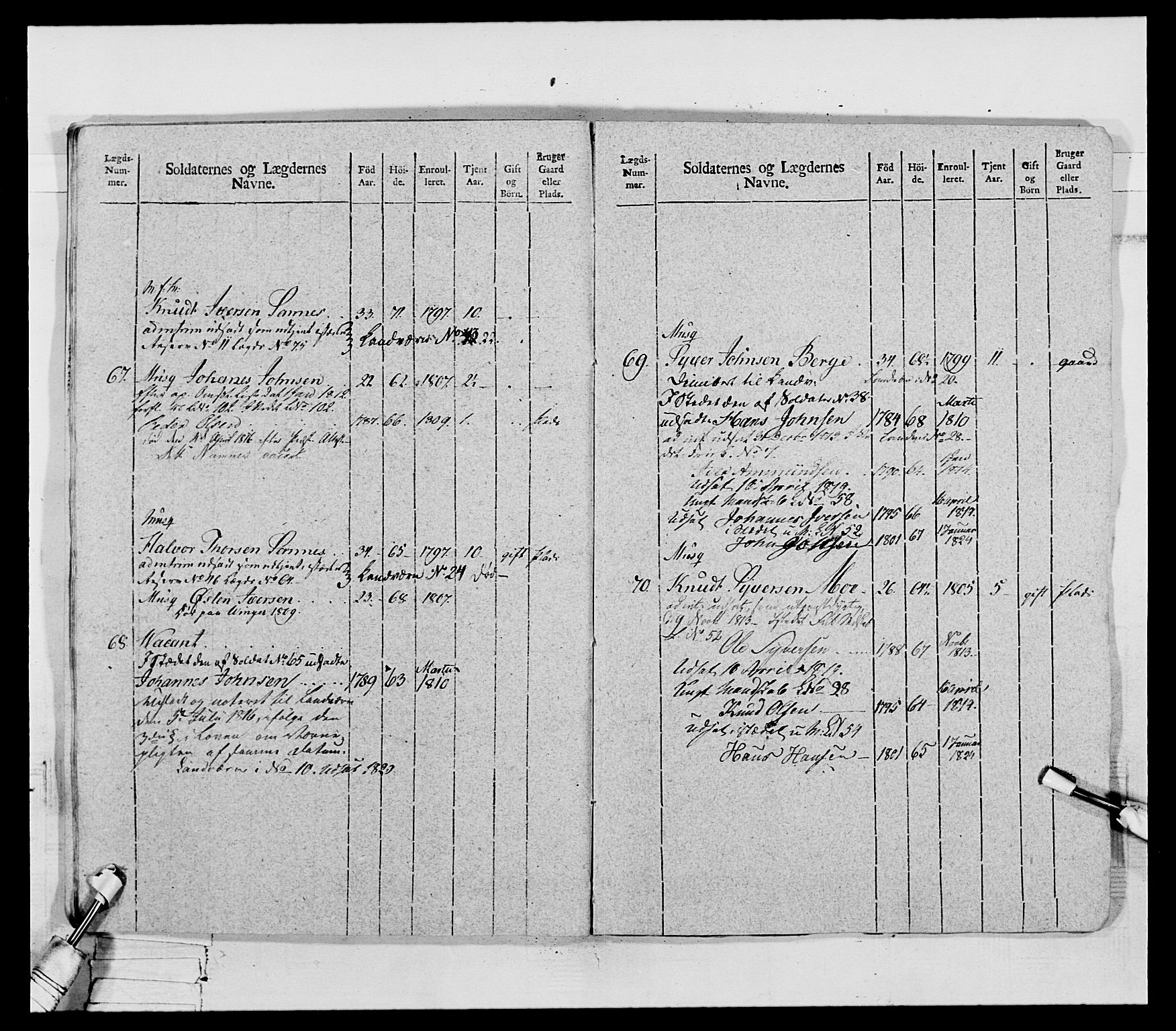 Generalitets- og kommissariatskollegiet, Det kongelige norske kommissariatskollegium, AV/RA-EA-5420/E/Eh/L0069: Opplandske gevorbne infanteriregiment, 1810-1818, p. 338