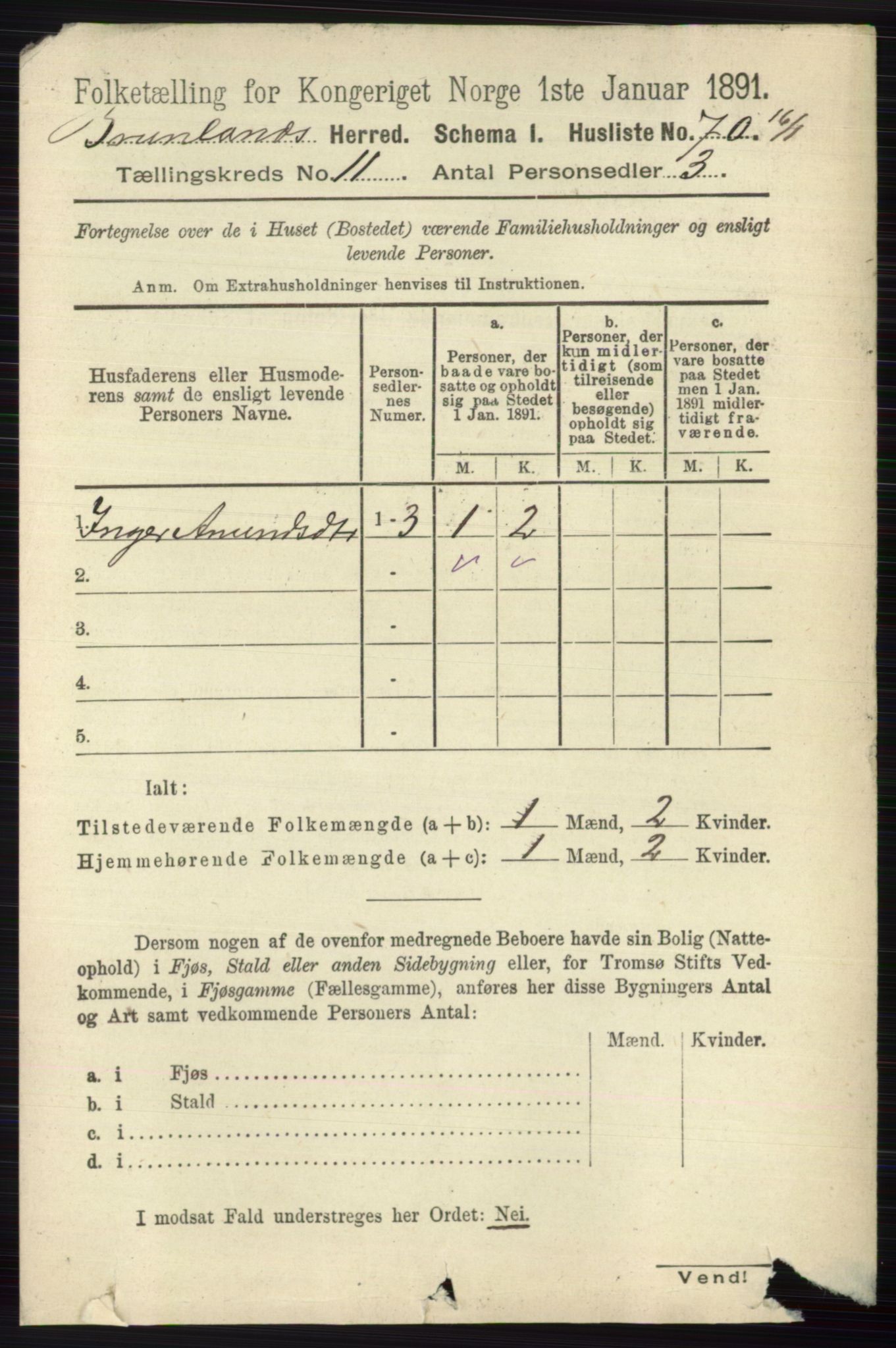 RA, 1891 census for 0726 Brunlanes, 1891, p. 5361