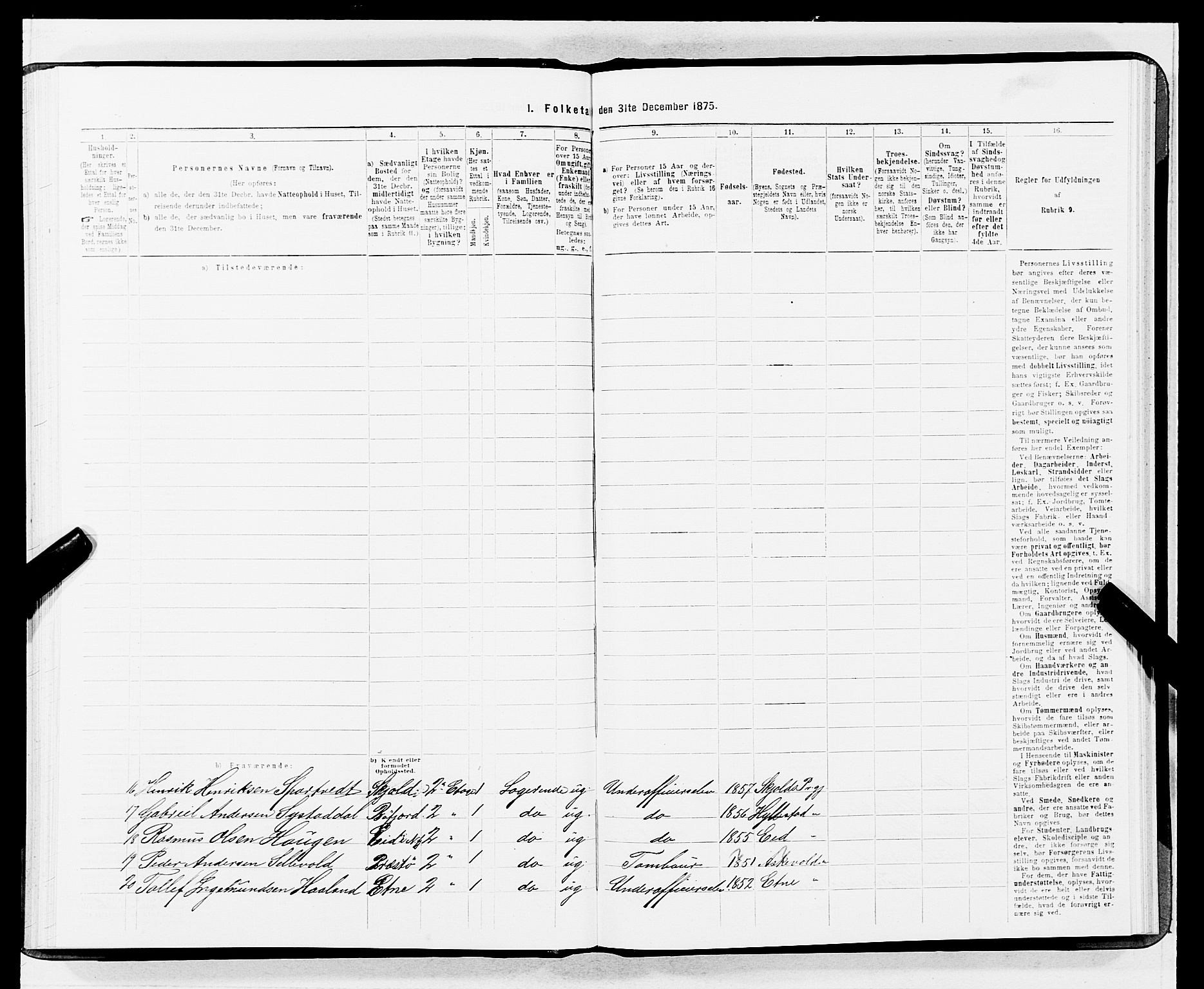 SAB, 1875 census for 1301 Bergen, 1875, p. 4400