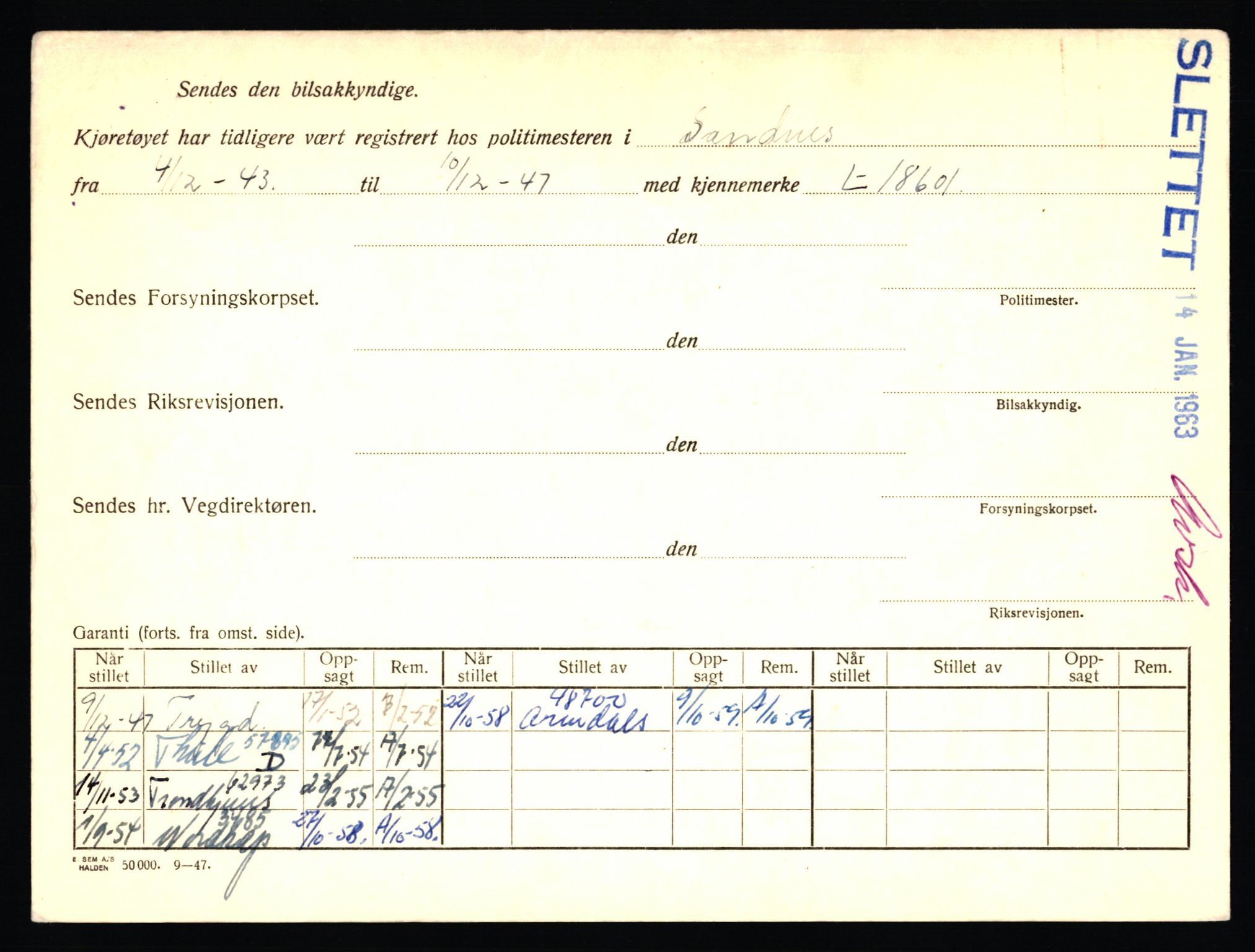 Stavanger trafikkstasjon, SAST/A-101942/0/F/L0025: L-13500 - L-13999, 1930-1971, p. 1556