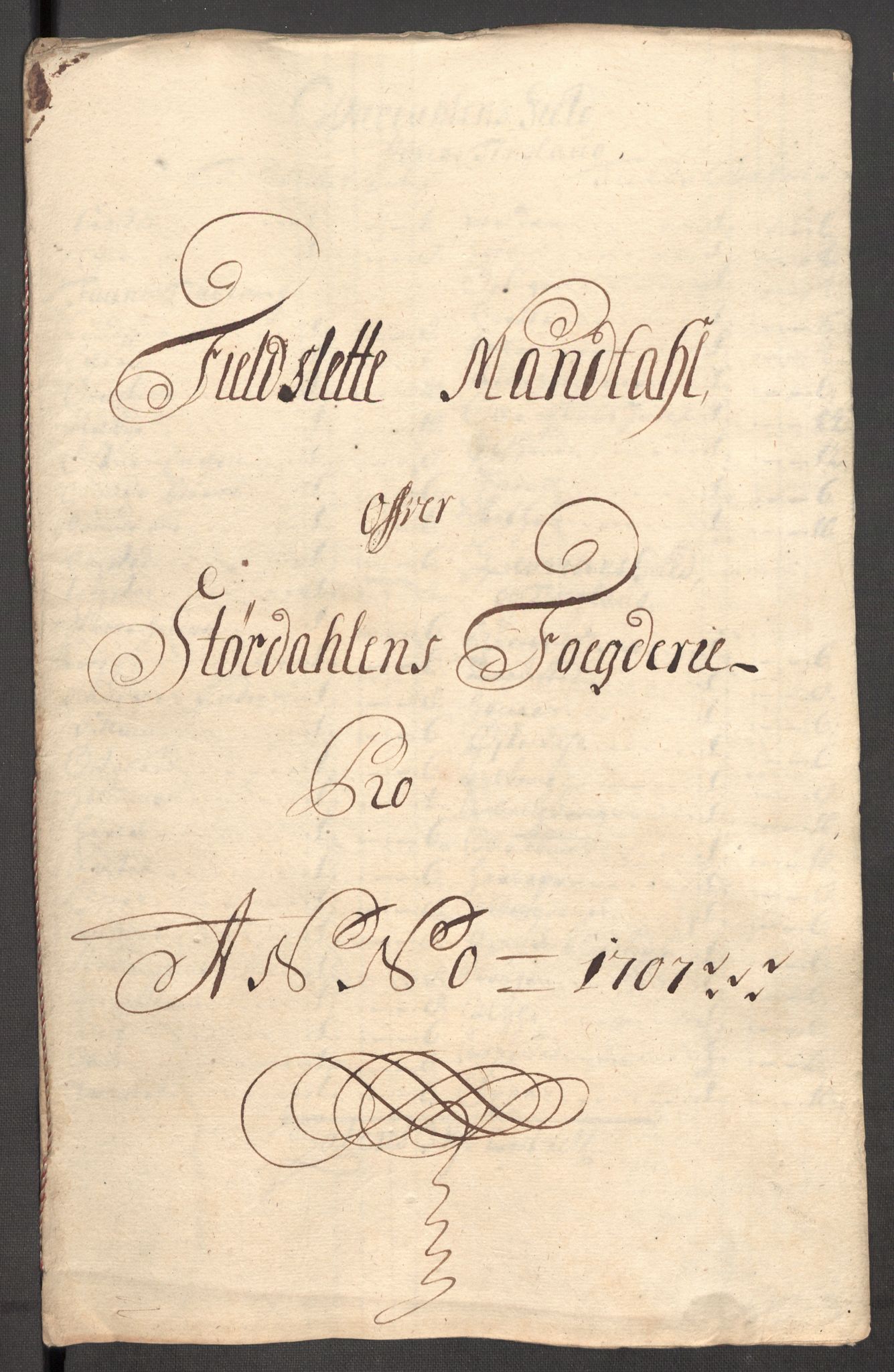 Rentekammeret inntil 1814, Reviderte regnskaper, Fogderegnskap, RA/EA-4092/R62/L4197: Fogderegnskap Stjørdal og Verdal, 1707, p. 126