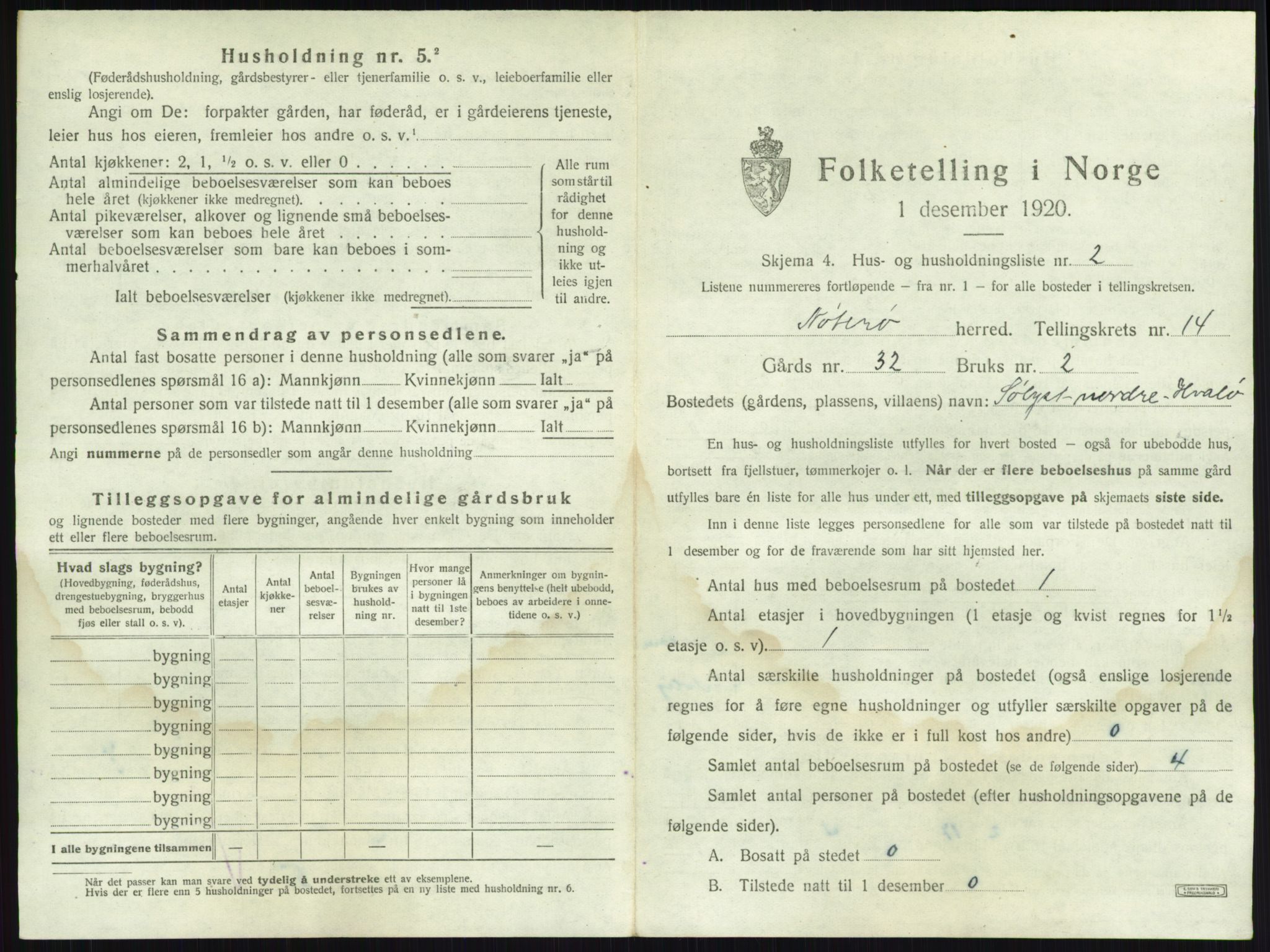 SAKO, 1920 census for Nøtterøy, 1920, p. 2785