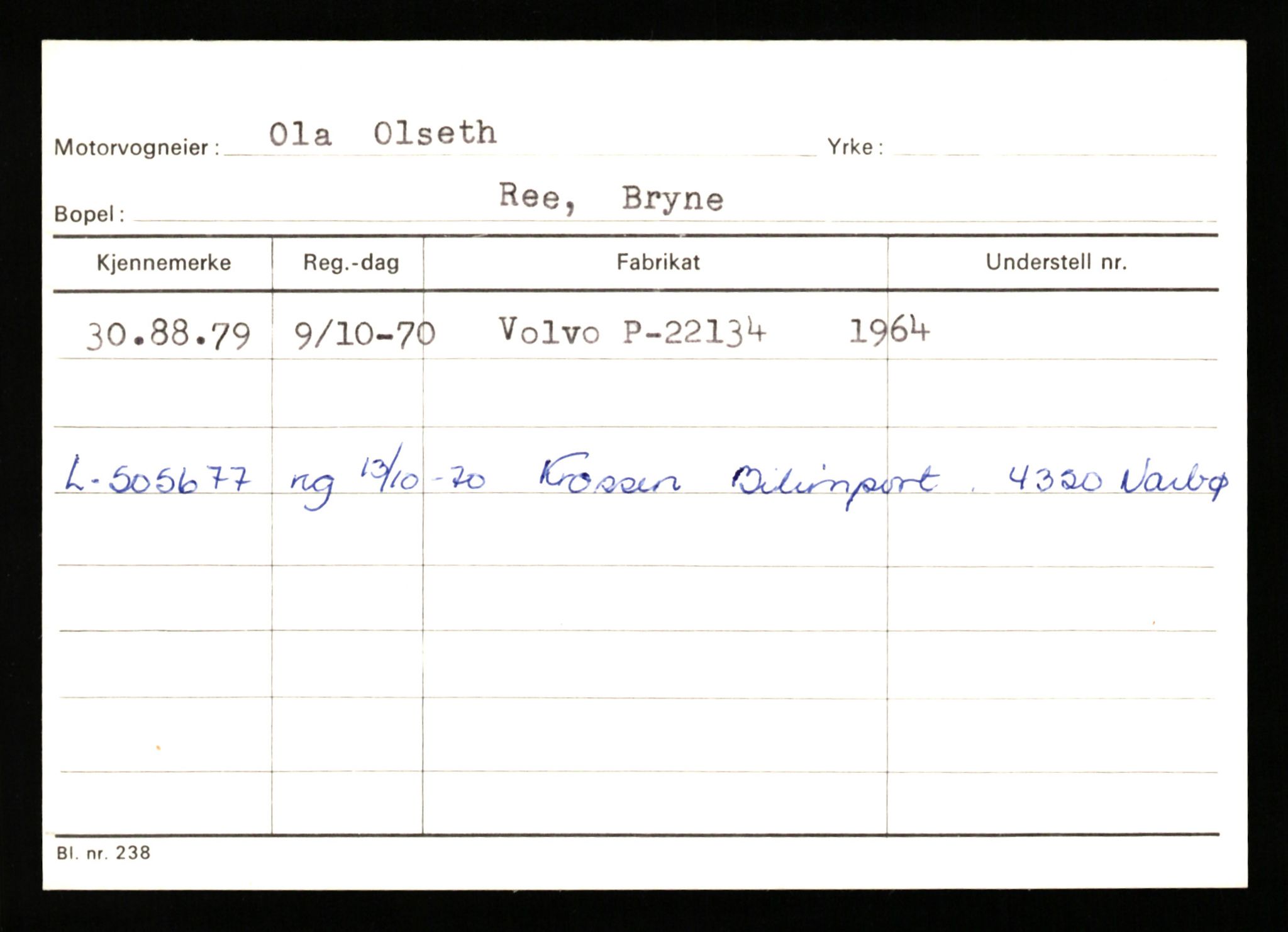 Stavanger trafikkstasjon, AV/SAST-A-101942/0/G/L0011: Registreringsnummer: 240000 - 363477, 1930-1971, p. 1631